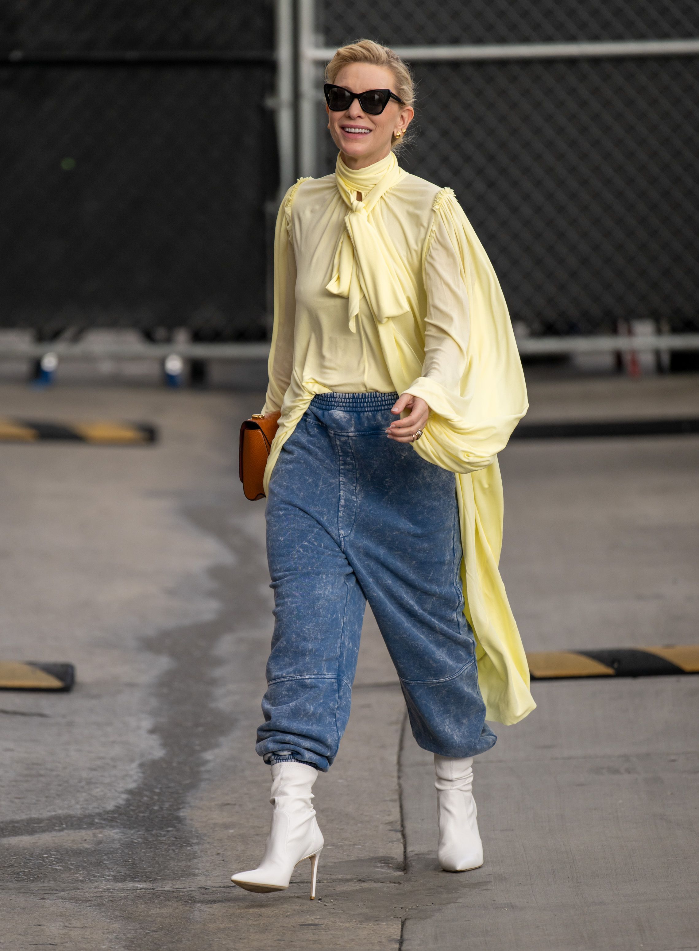 Cate Blanchett is seen at "Jimmy Kimmel Live" on February 13, 2023