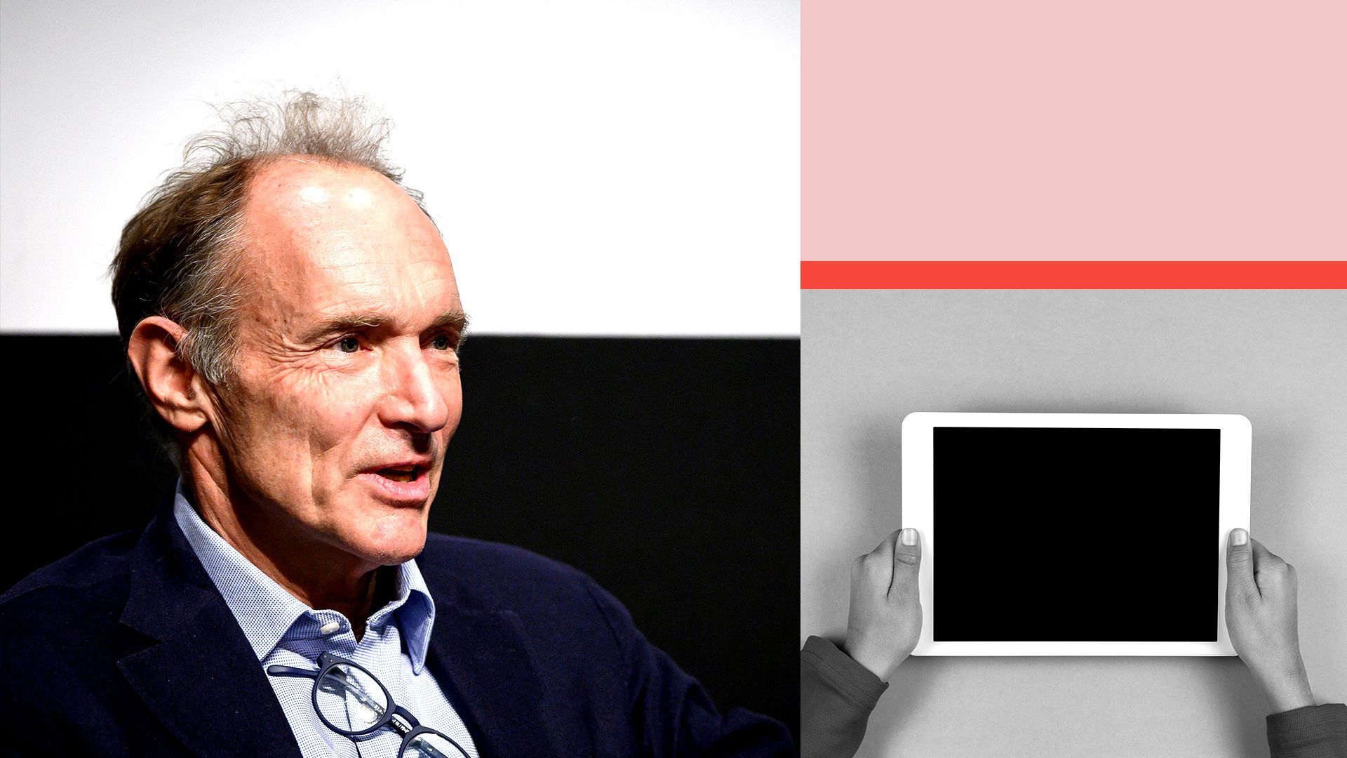 Photo illustration of Tim Berners-Lee