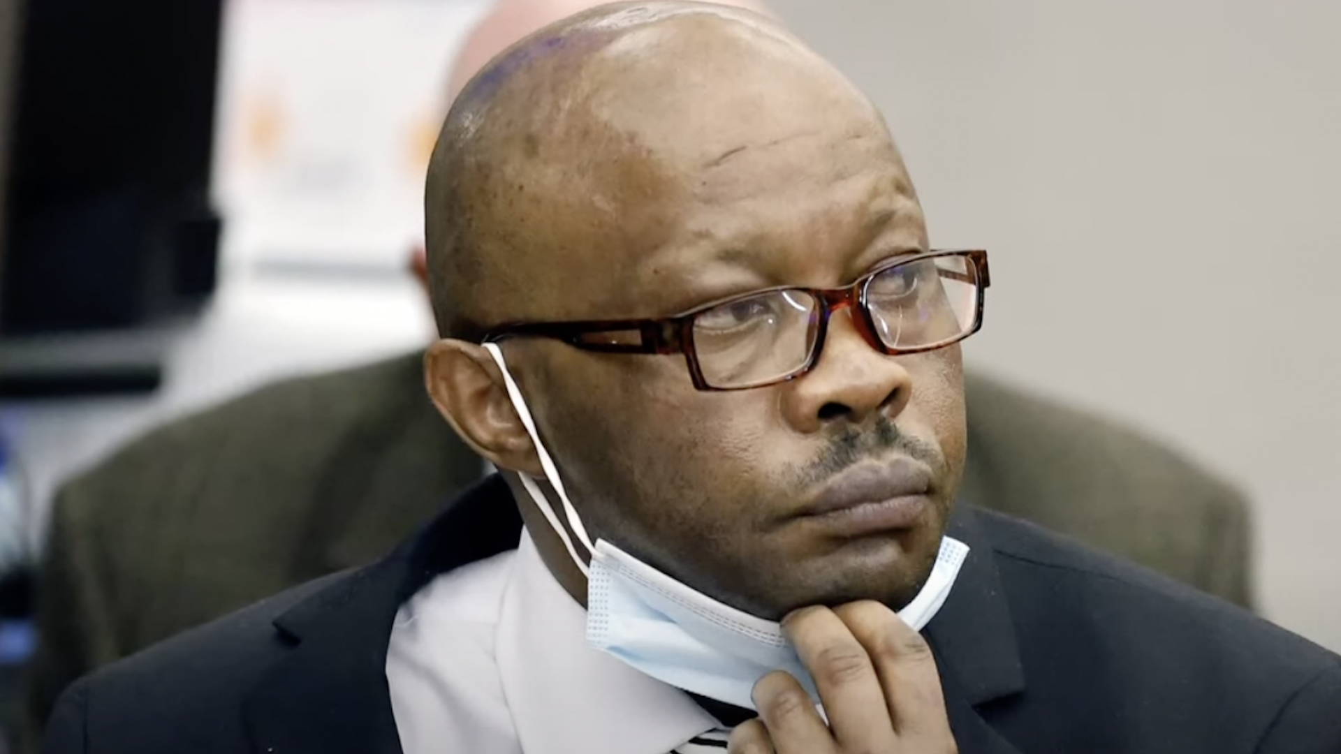 Billy Chemirmir during a courthouse proceeding.