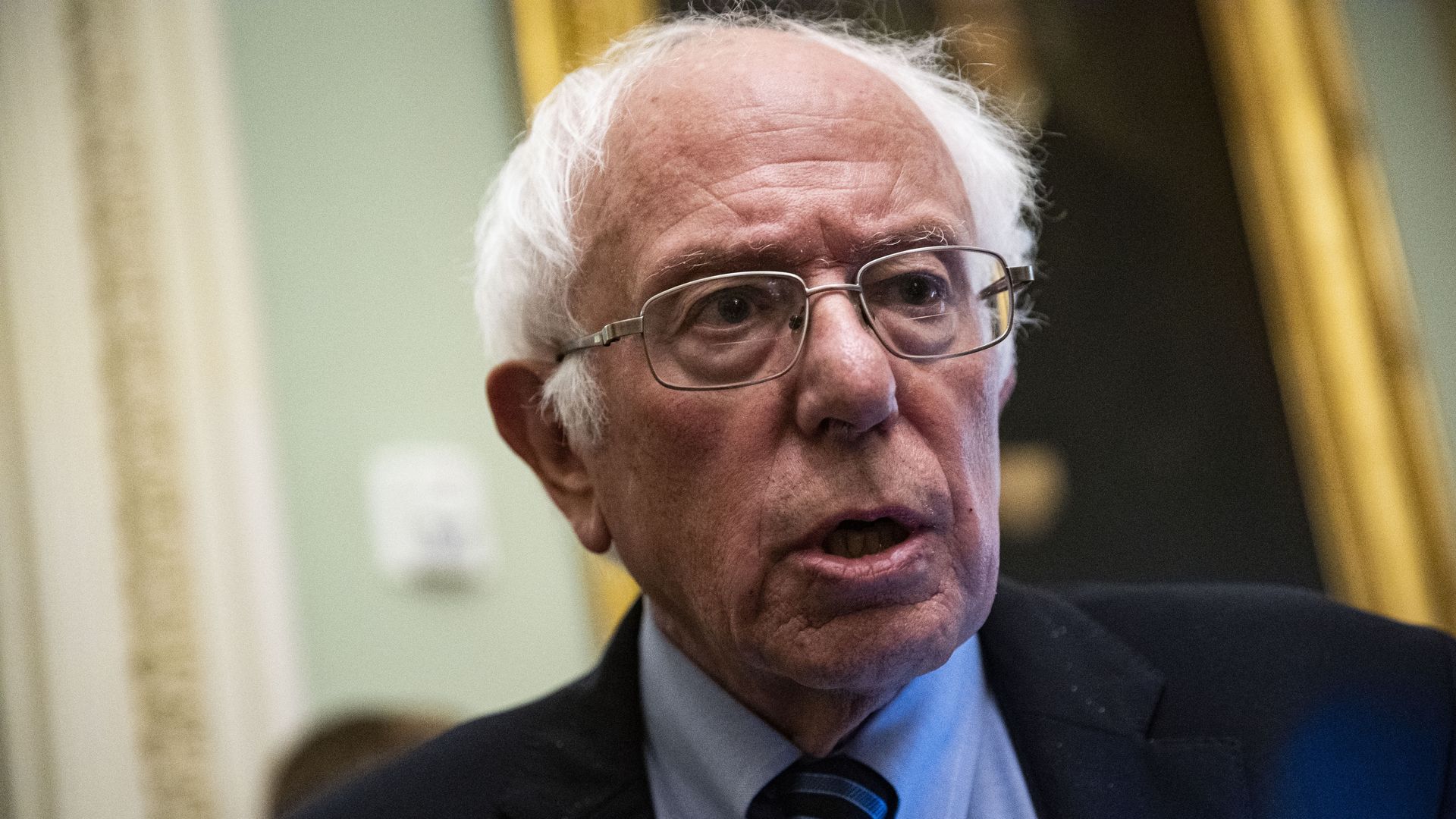 Sen. Bernie Sanders is seen in the Capitol.
