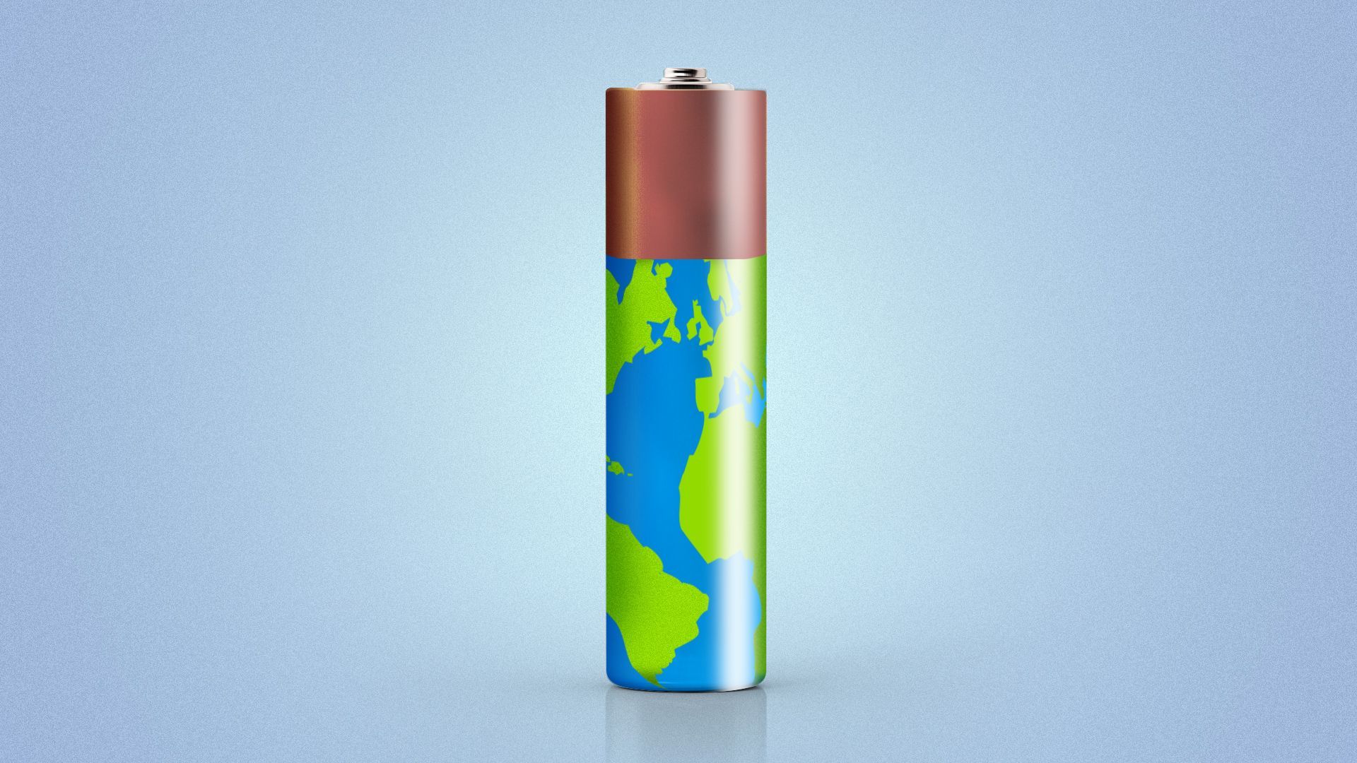 Illustration of the Earth as a battery.