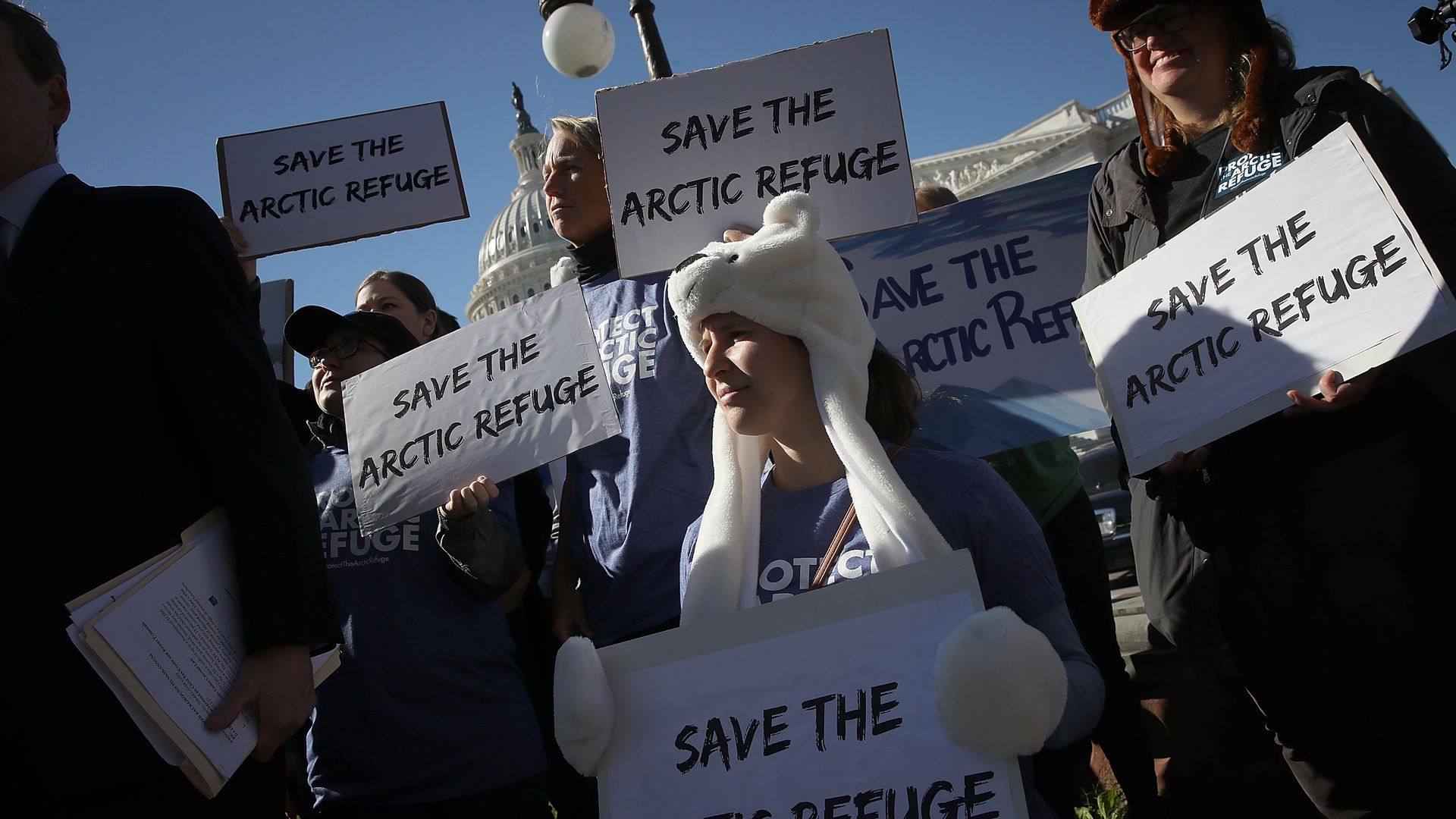 Save the Arctic Refuge protesters