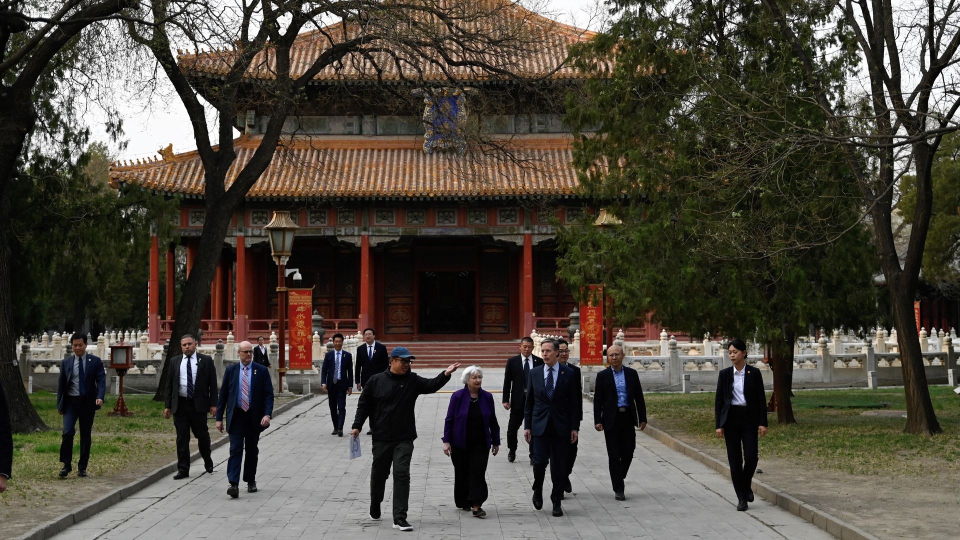 Treasury secretary Janet Yellen in Beijing