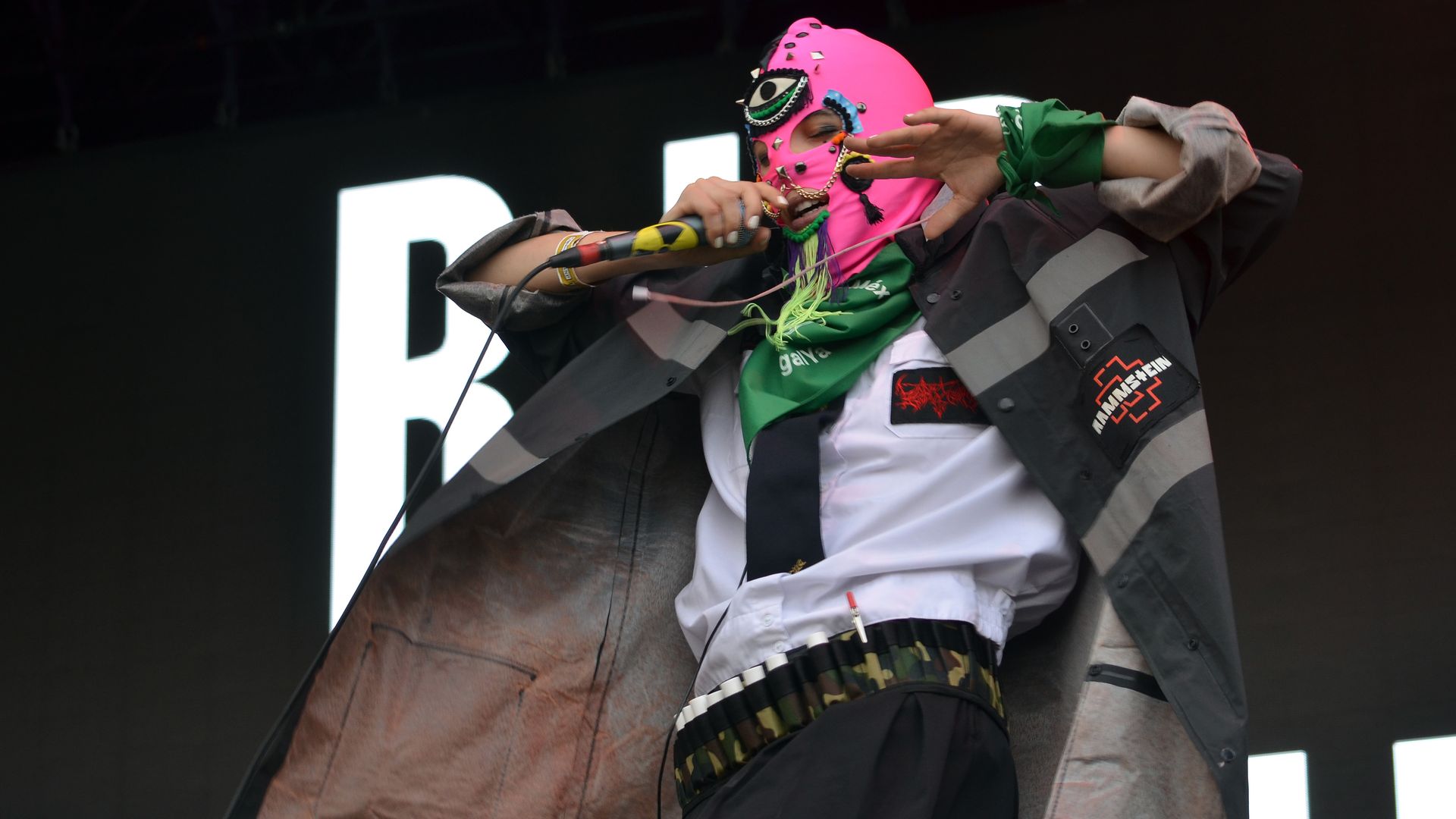 Pussy Riot performing.