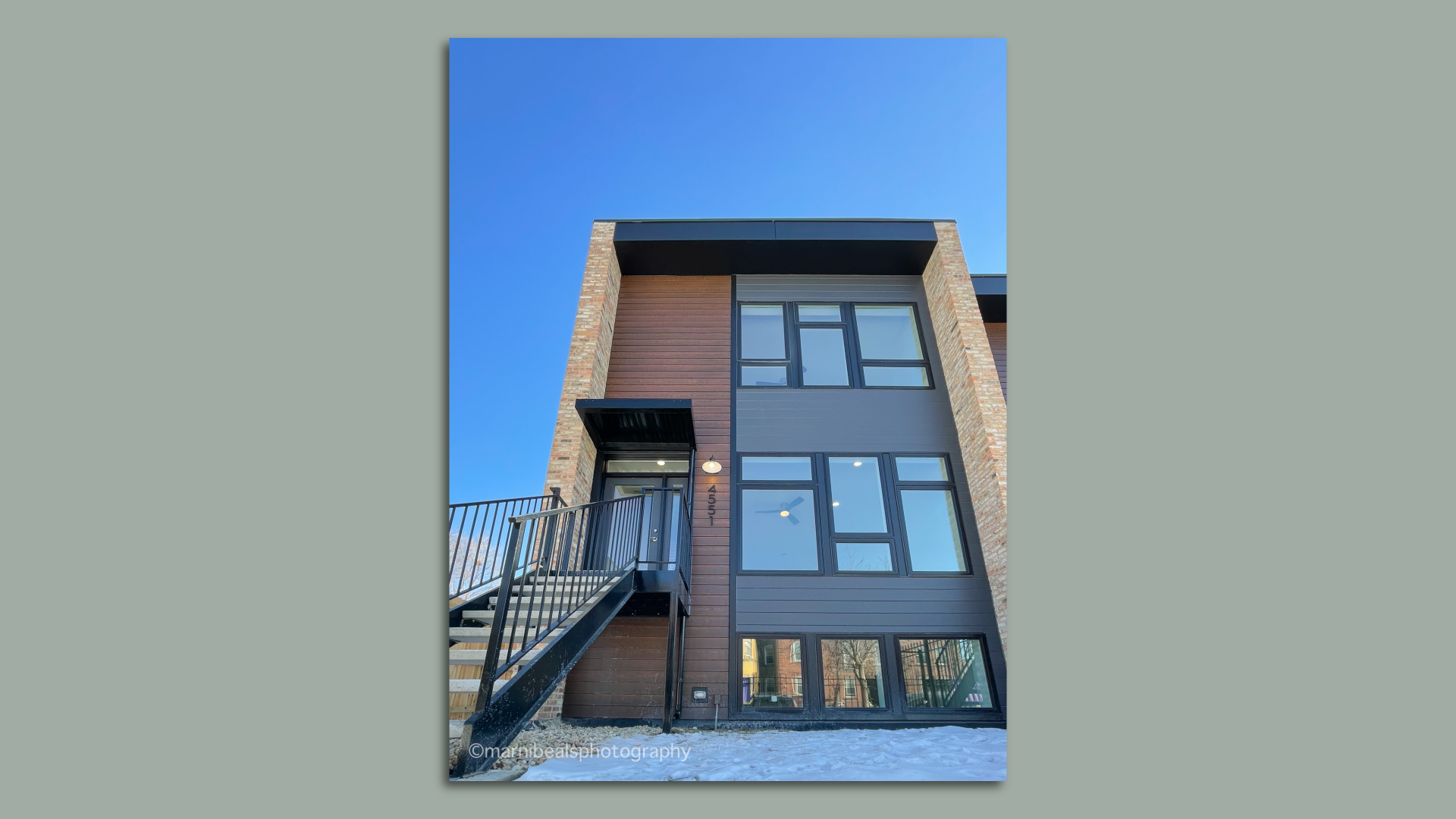 exterior of green new build home