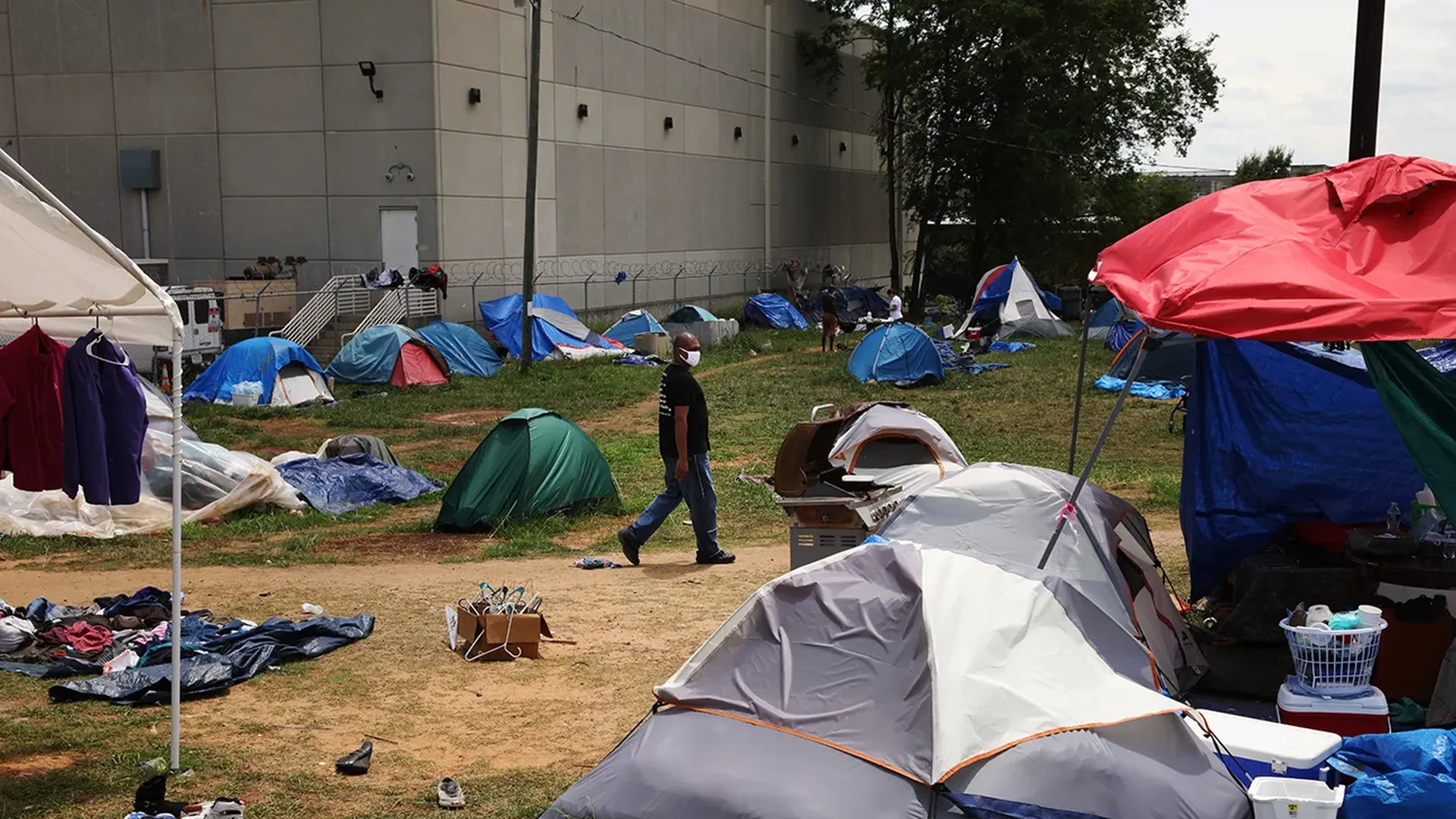 Tent City Charlotte covid 2020