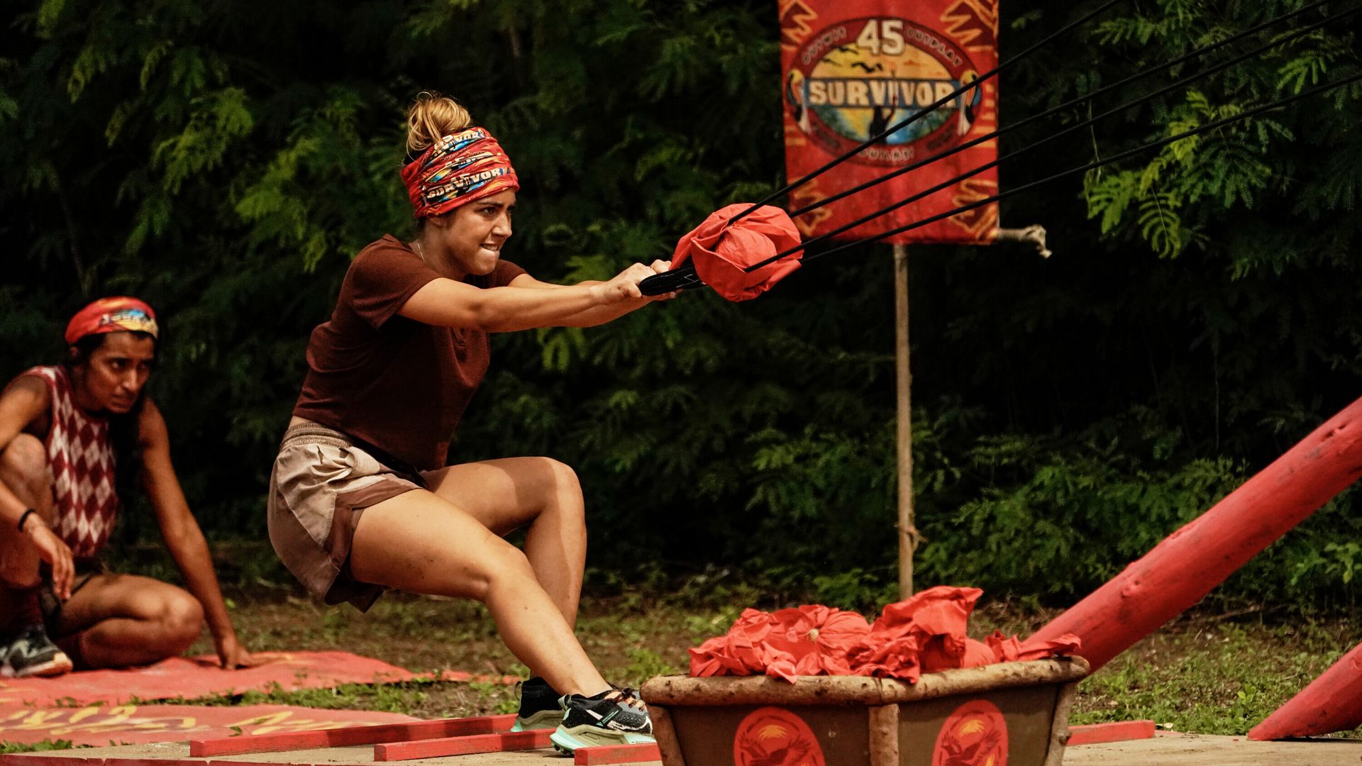 Dee Valladares competing on Survivor
