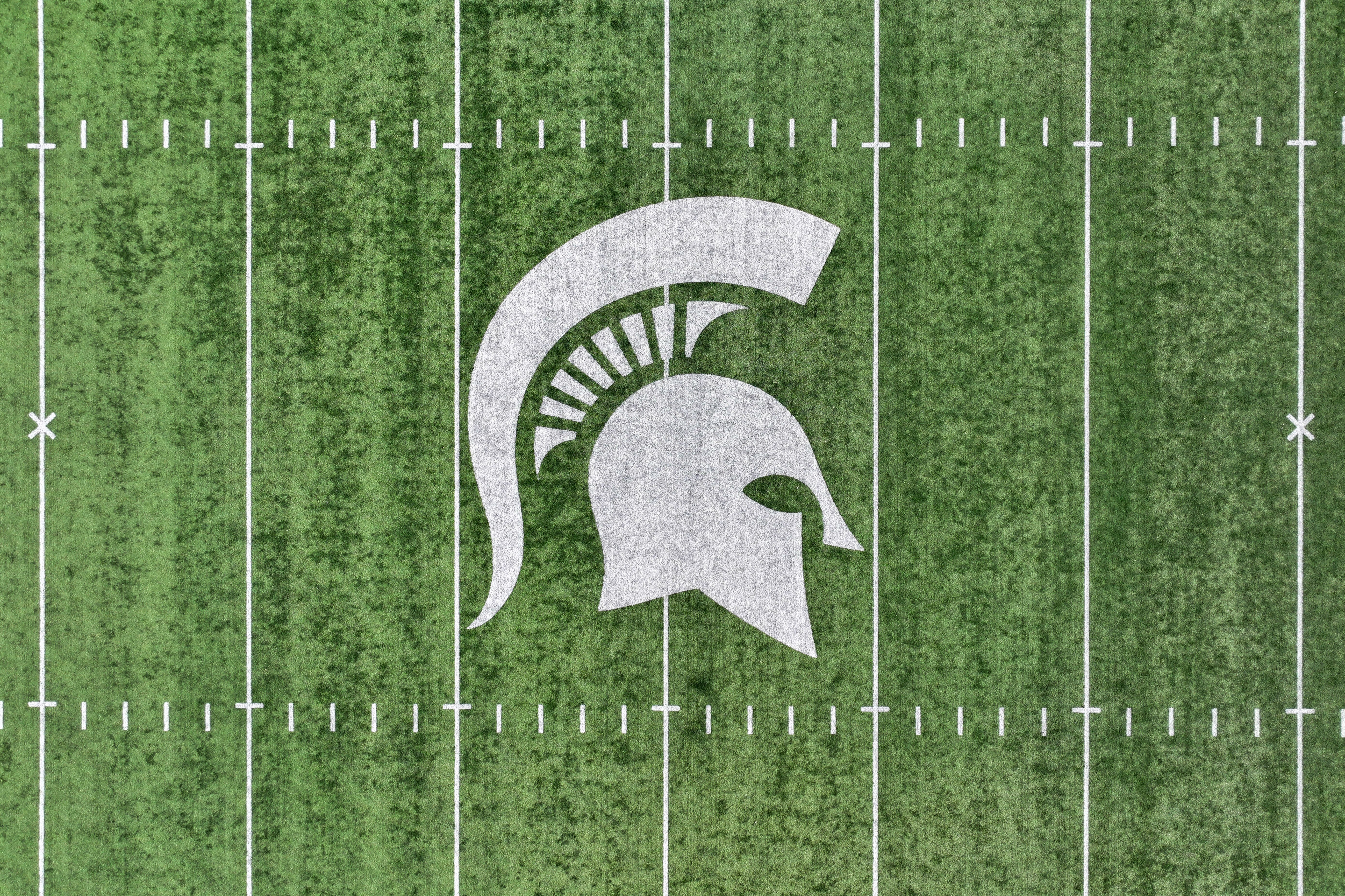 spartan outline on football field