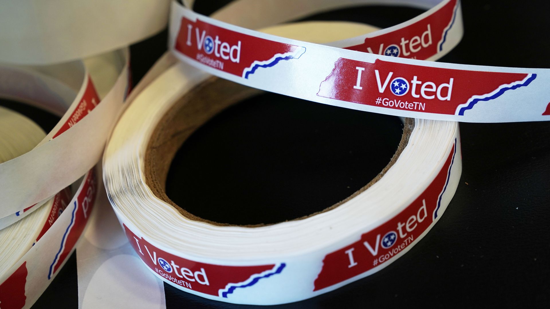 Tennessee "I Voted" stickers. Photo: Alex Wong/Getty Images