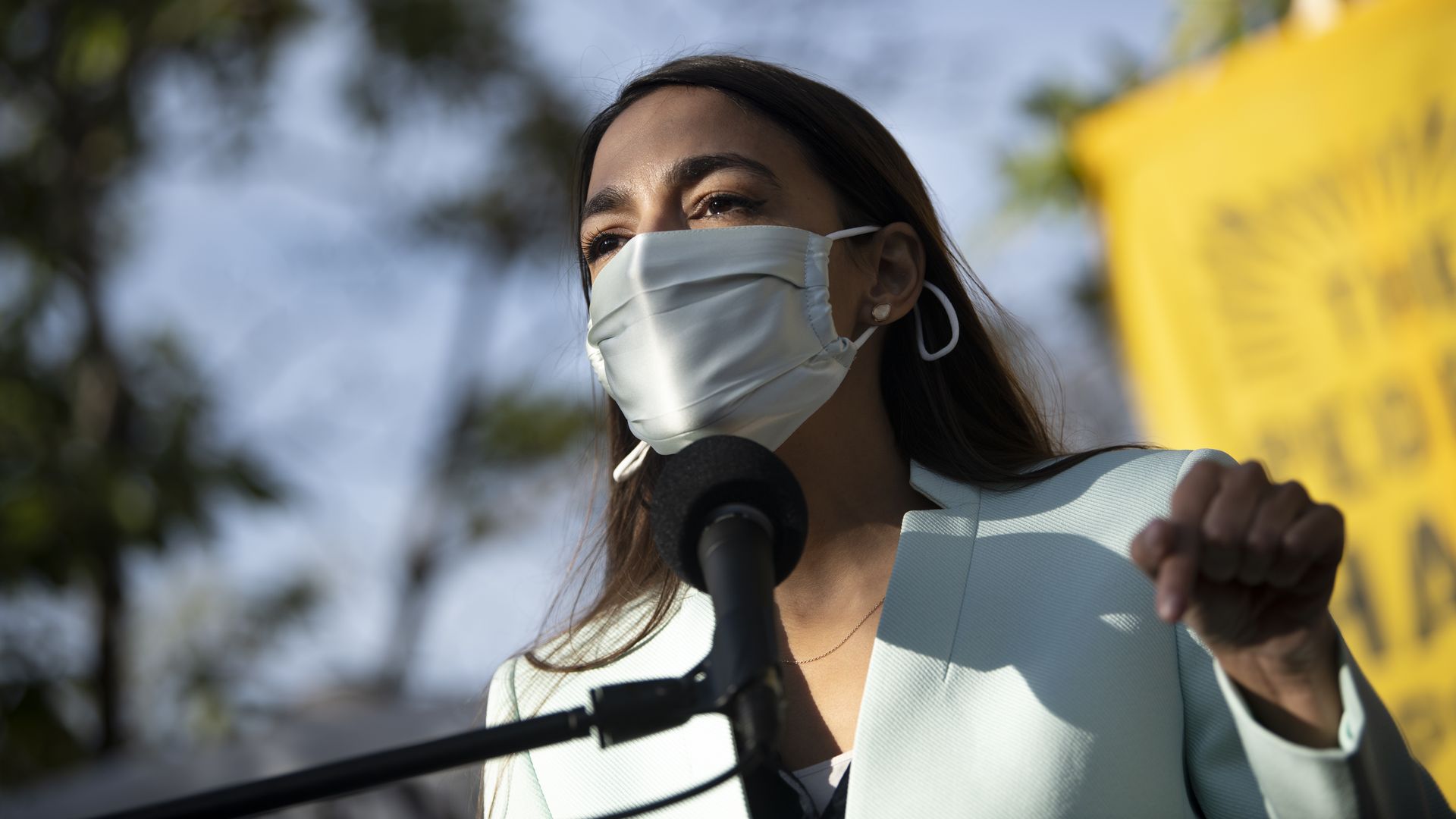 Rep. Alexandria Ocasio-Cortez, D-N.Y., speaks during a news conference in Washington on Thursday, Nov. 19