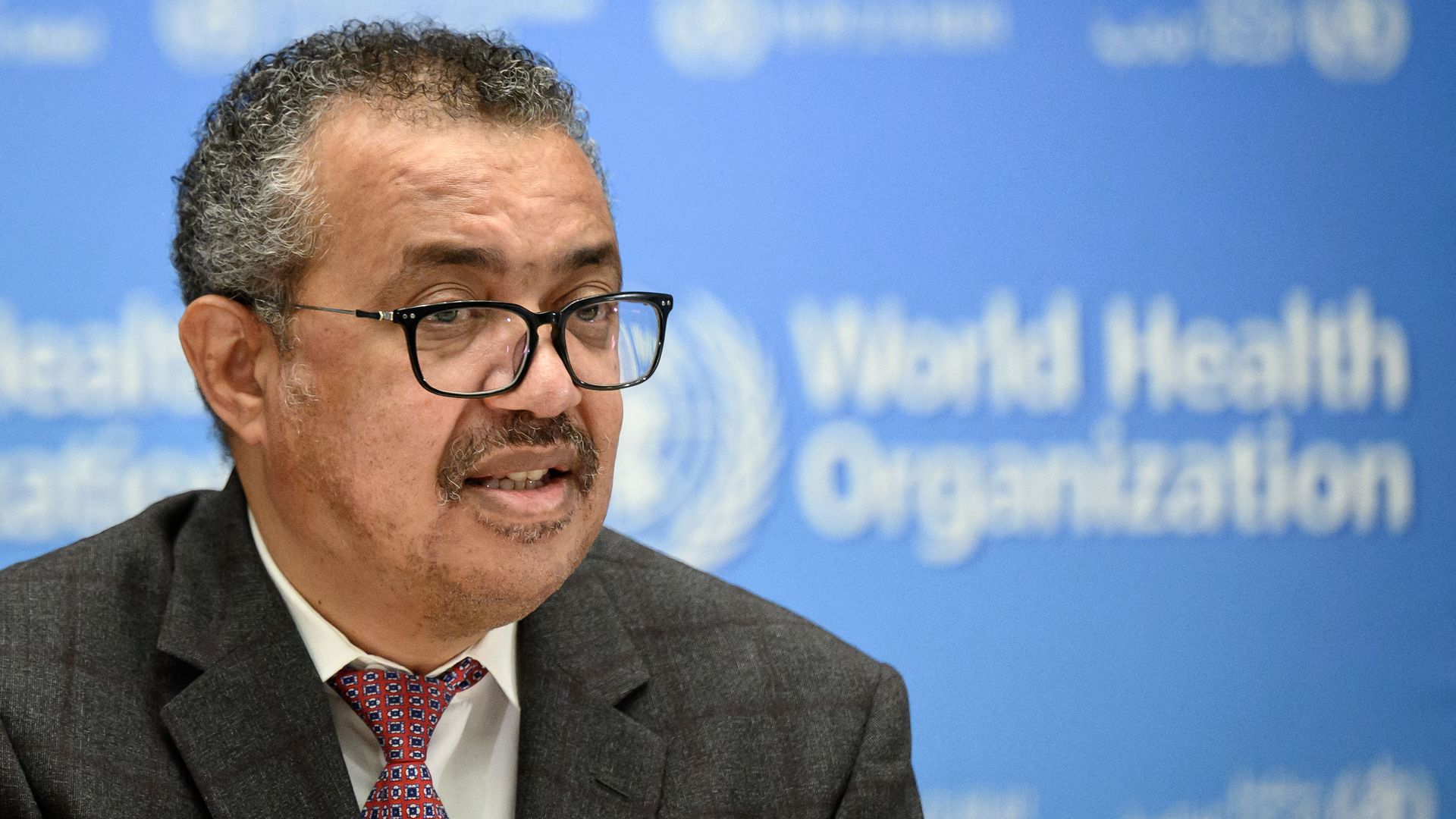 World Health Organization Director-General Tedros Adhanom Ghebreyesus speaking in Geneva in October.