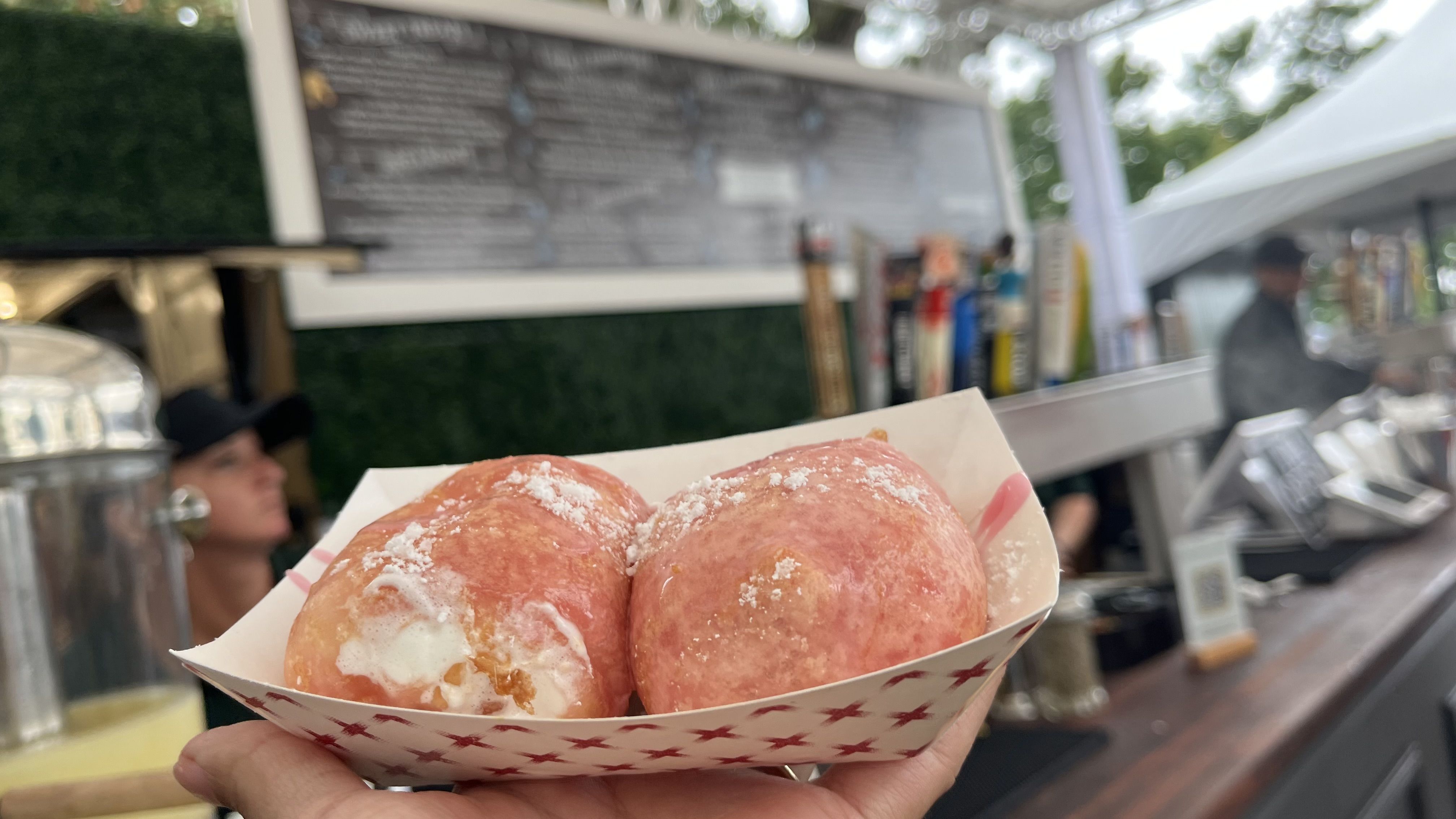 two deep-fried bubble gum