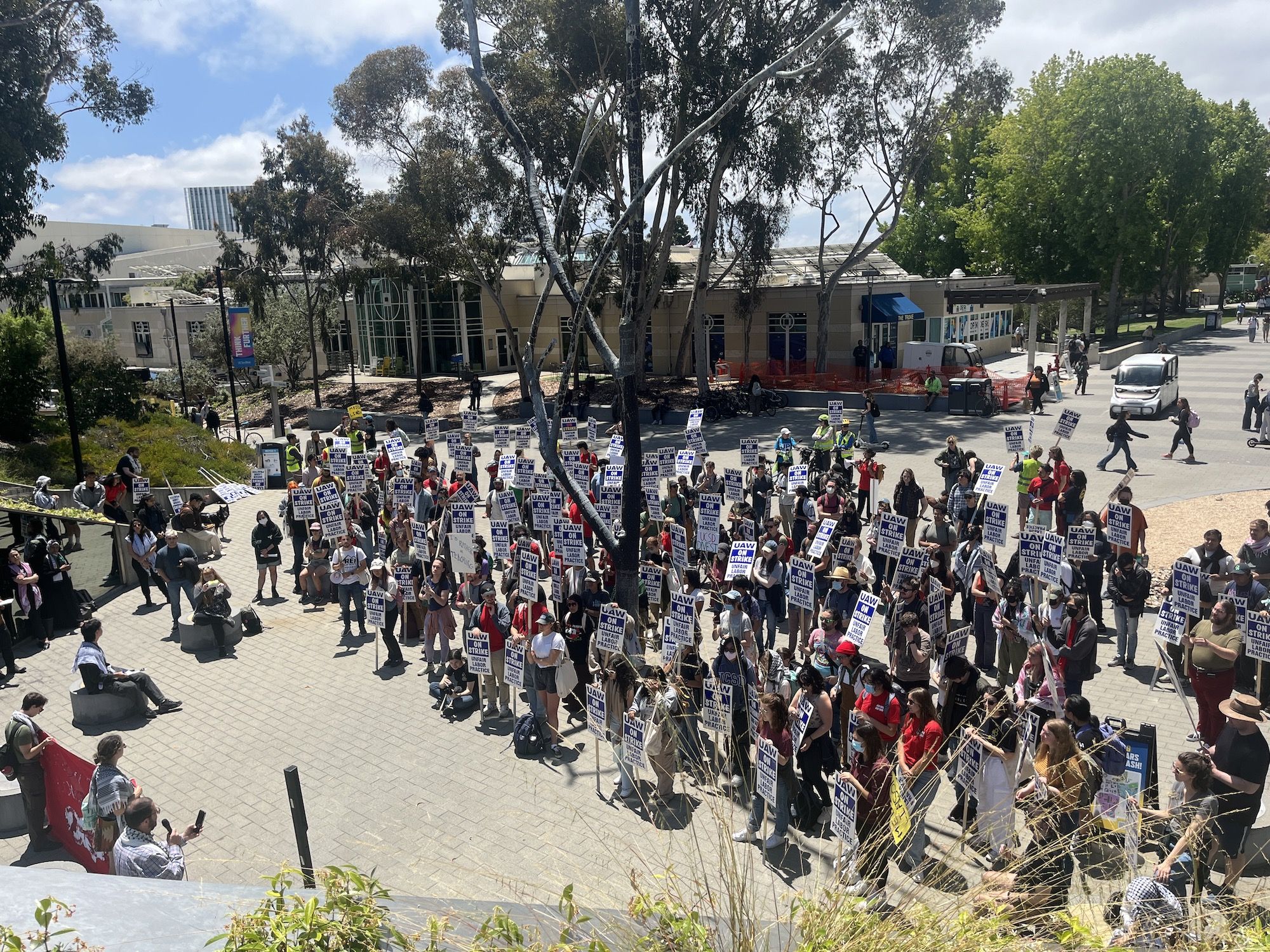 UCSD workers join union-led strike over response to Gaza protests ...