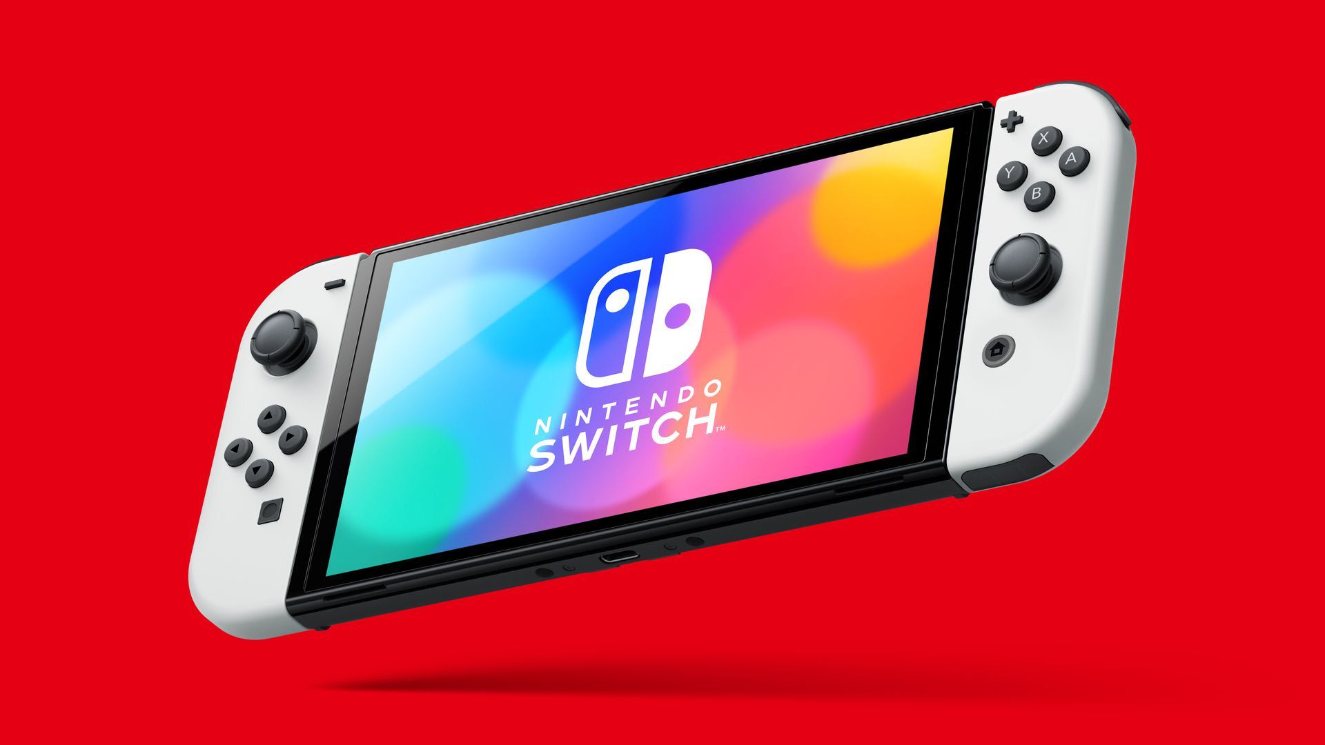 A nintendo switch gaming console
