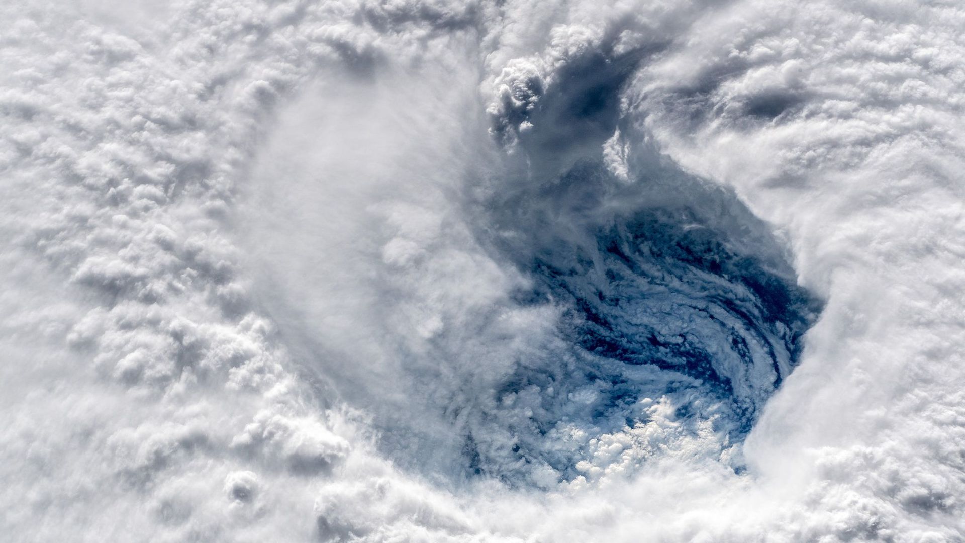The eye of Hurricane Florence on Sept. 12, 2018.