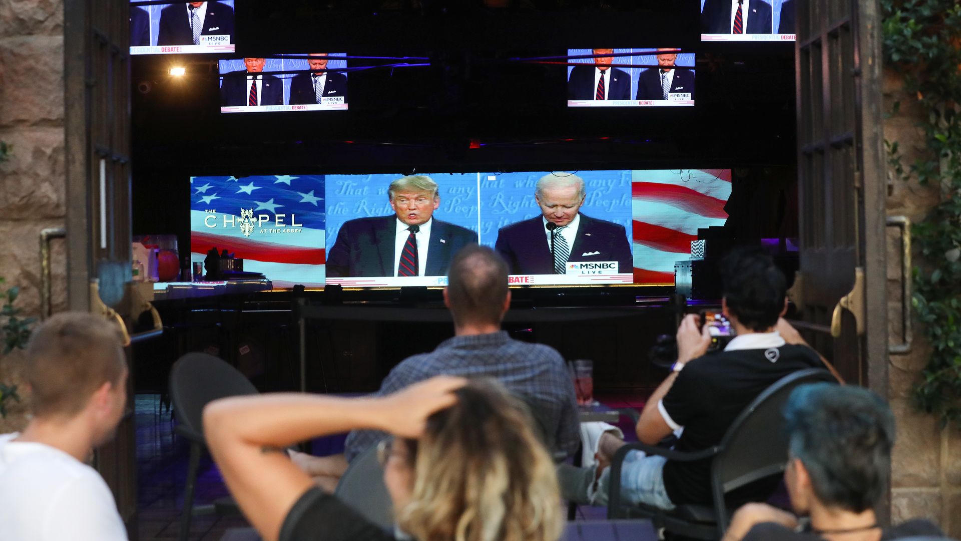 People watching Trump Biden debate