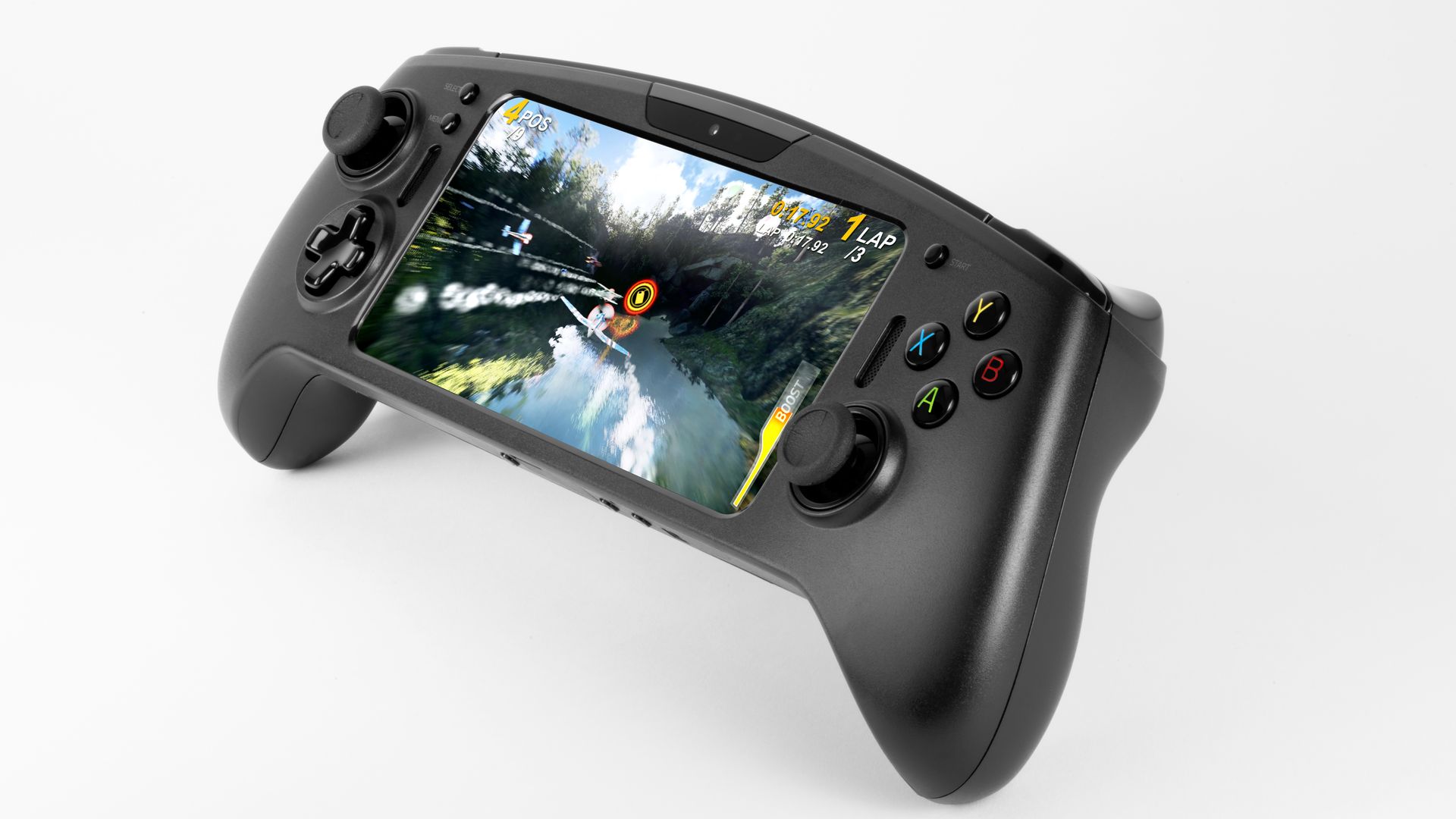 Image a Switch-like handheld gaming device