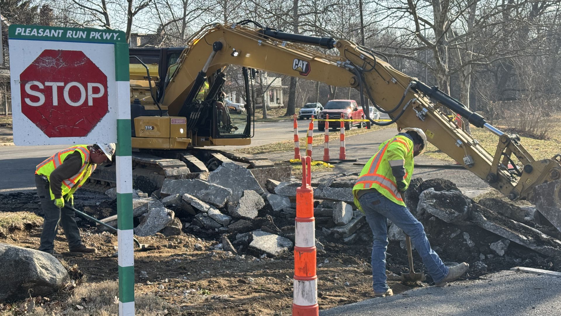 DPW crews working in Indianapolis