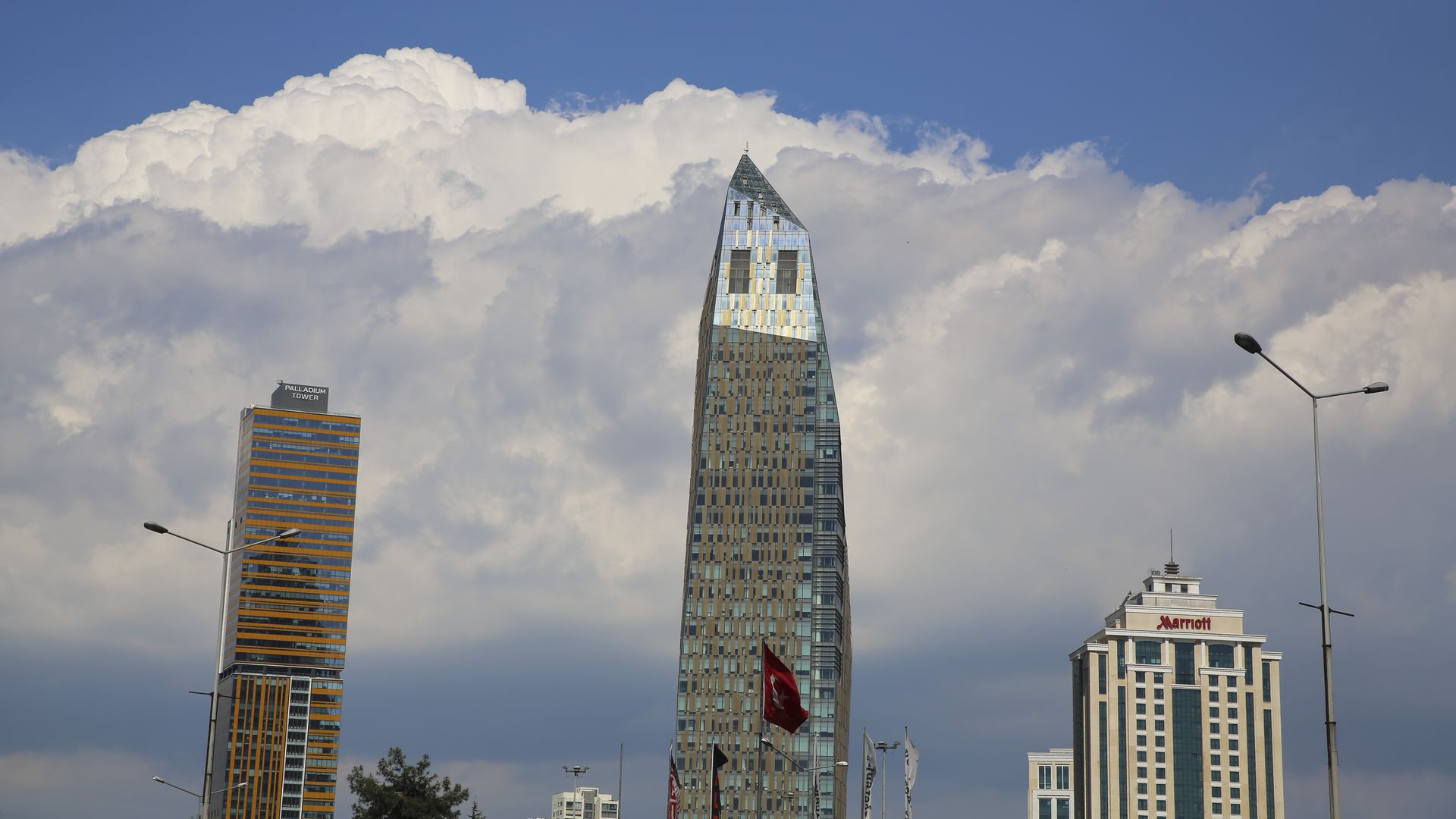 a skyscraper in Istanbul, Turkey