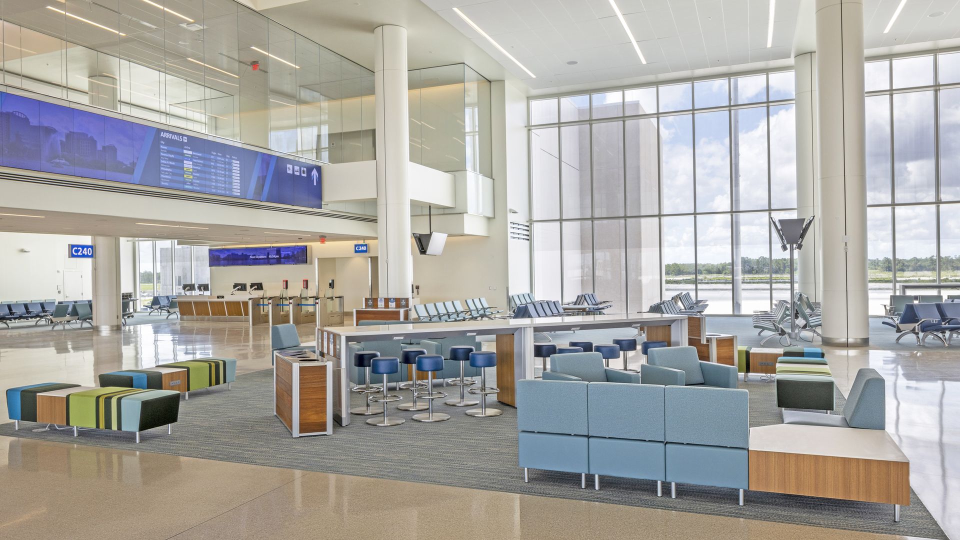 Orlando International Airport's gate area.