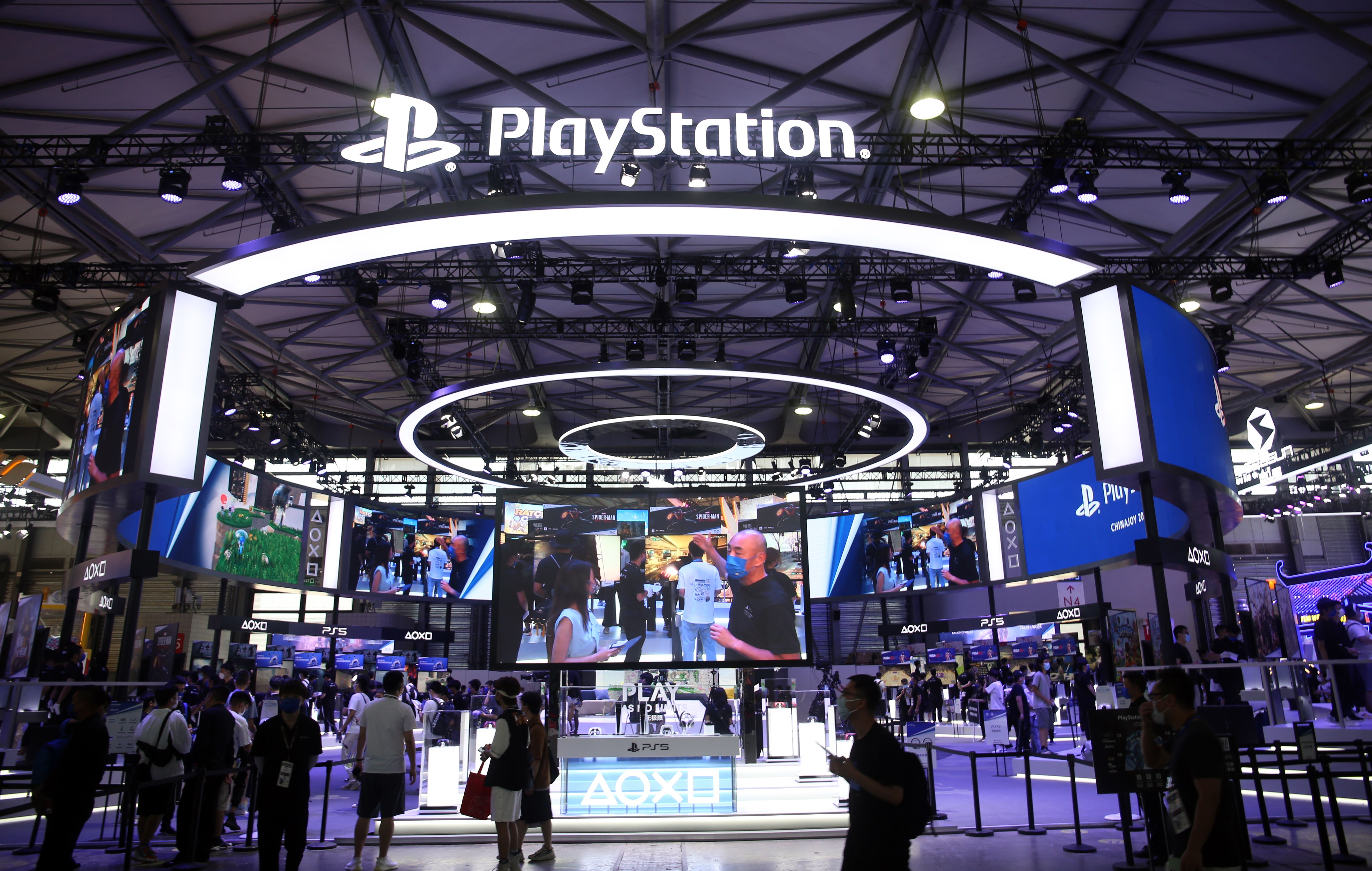 The PlayStation booth at the ChinaJoy convention