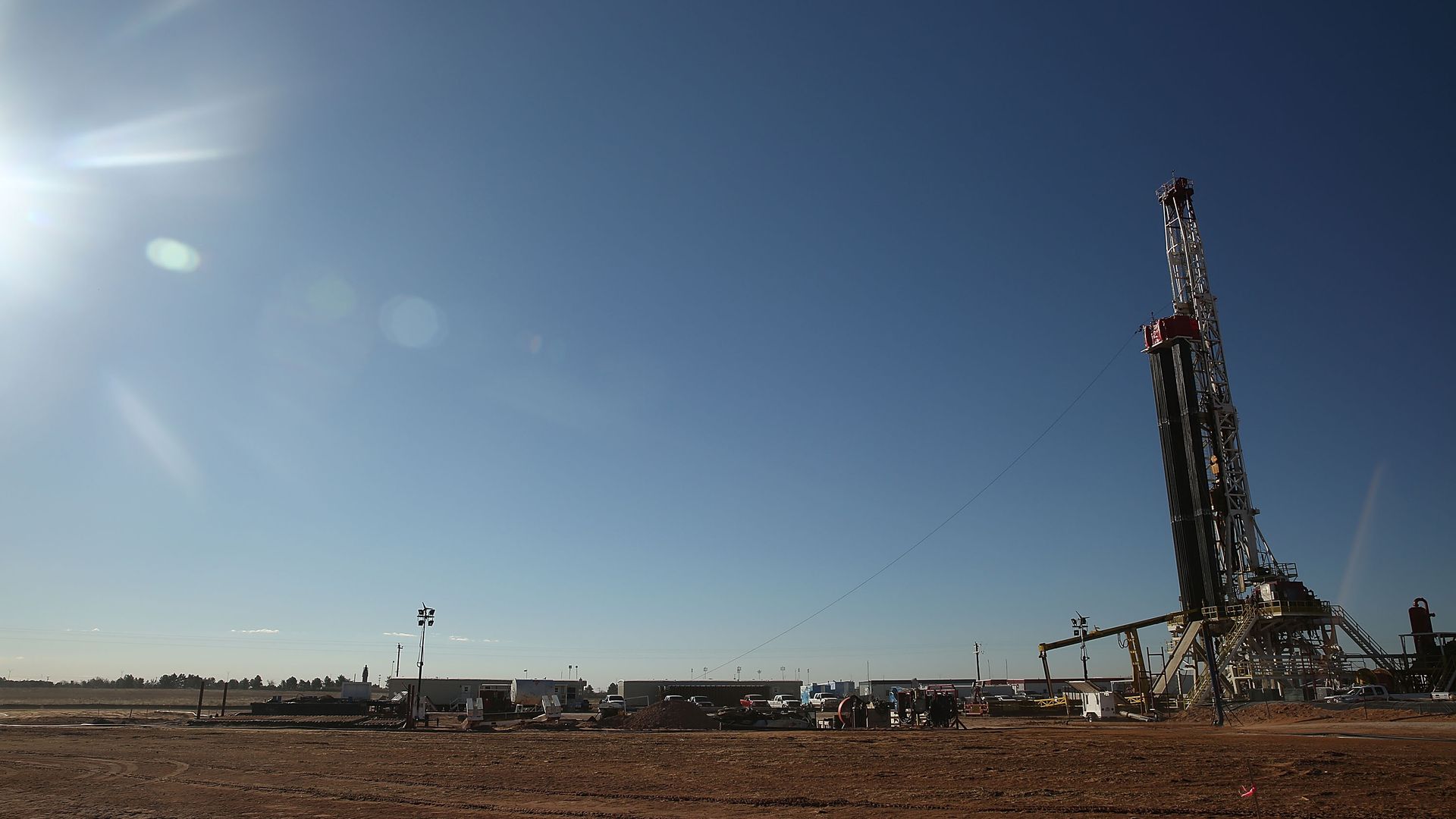 A fracking site in Midland, Texas.