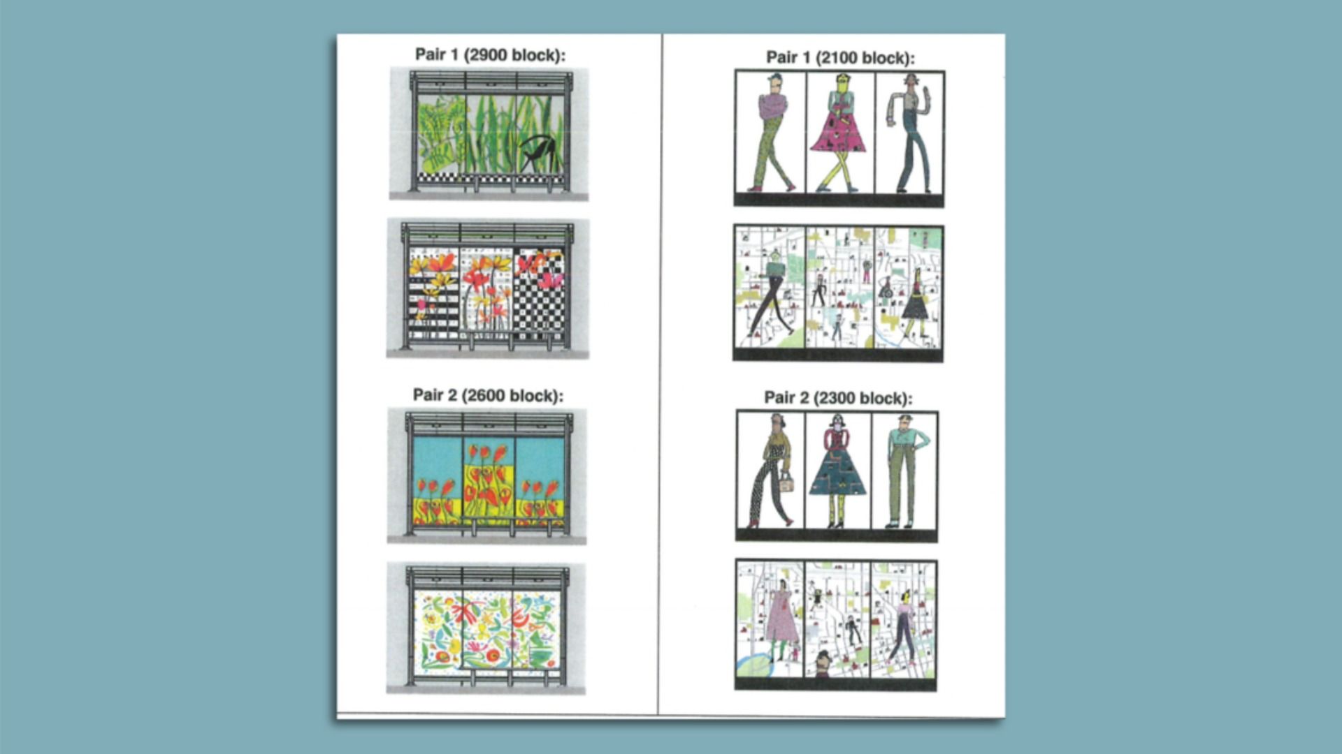 A photo of DART's planned bus stops.