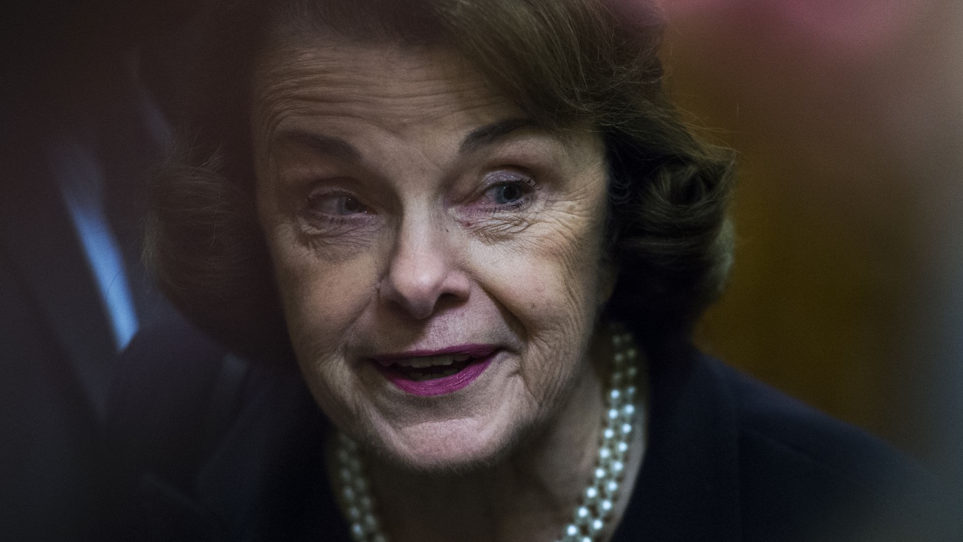 This is a photo of Dianne Feinstein, who was rebuked yesterday by her party's liberal leaders
