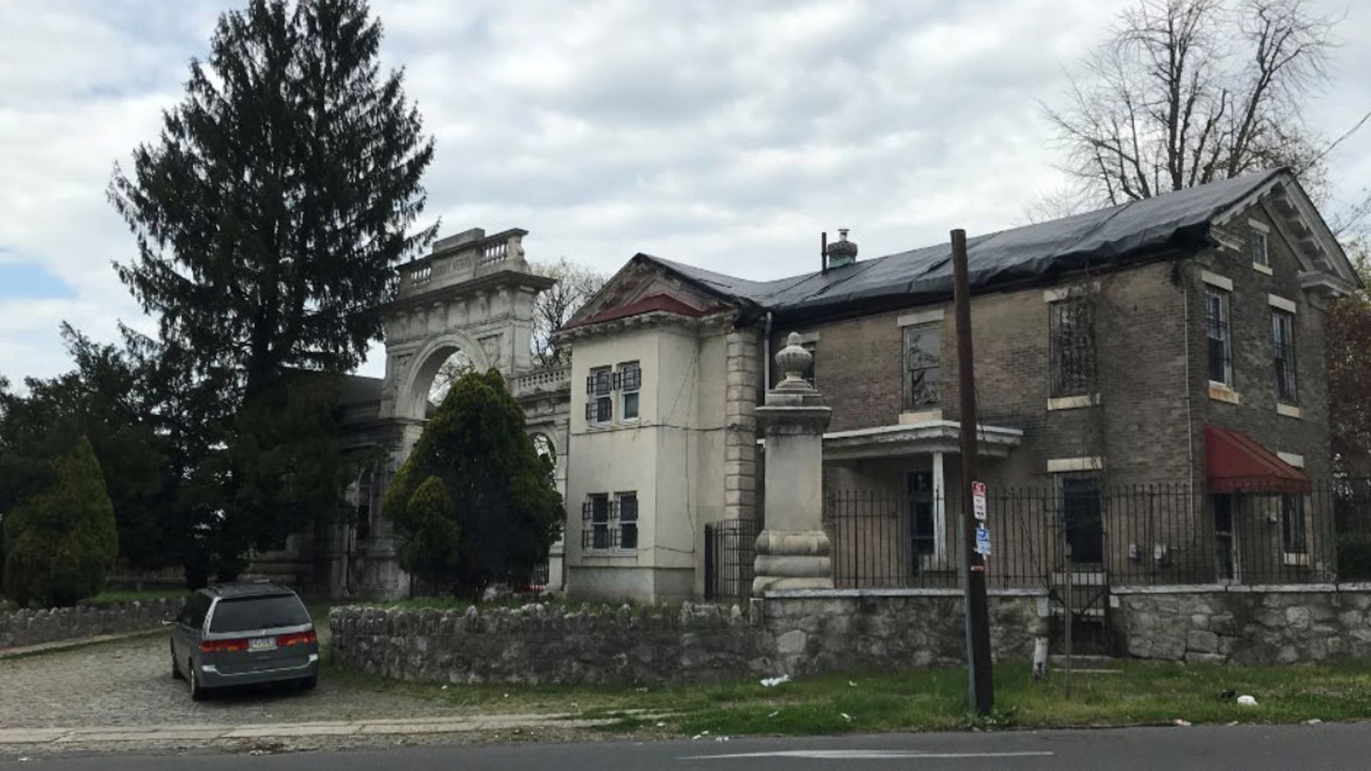 View of Mount Vernon Cemetery in Philadelphia.