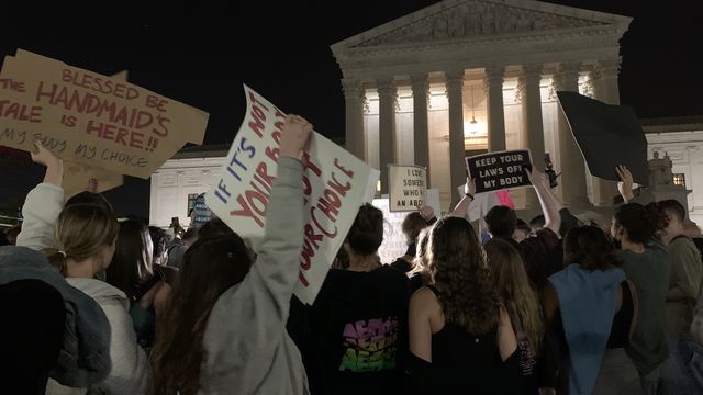 Abortion Protesters Rally Outside Supreme Court