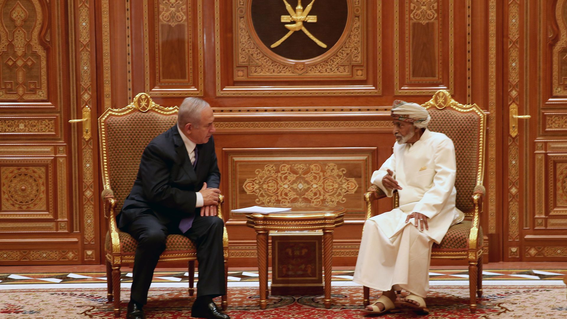 Netanyahu and Sultan of Oman