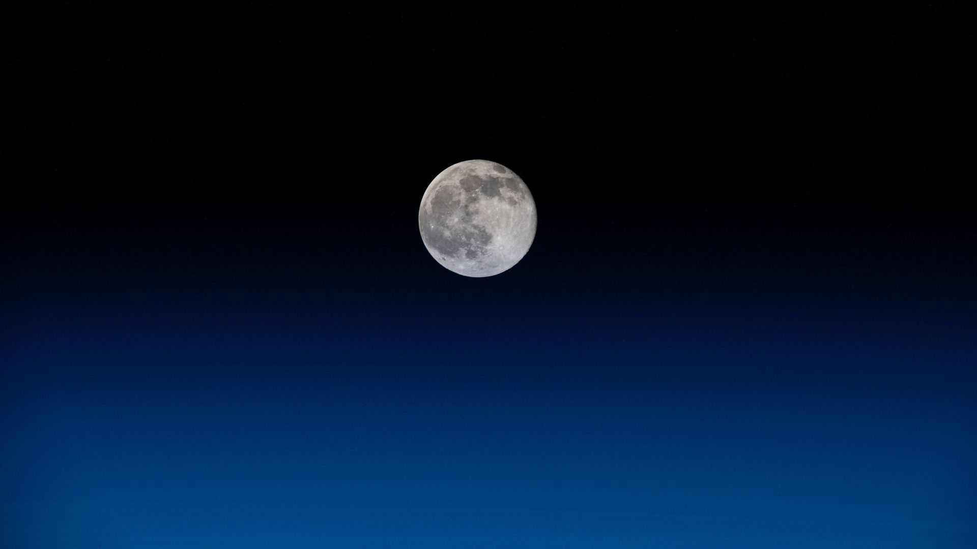 The Moon as seen from the International Space Station