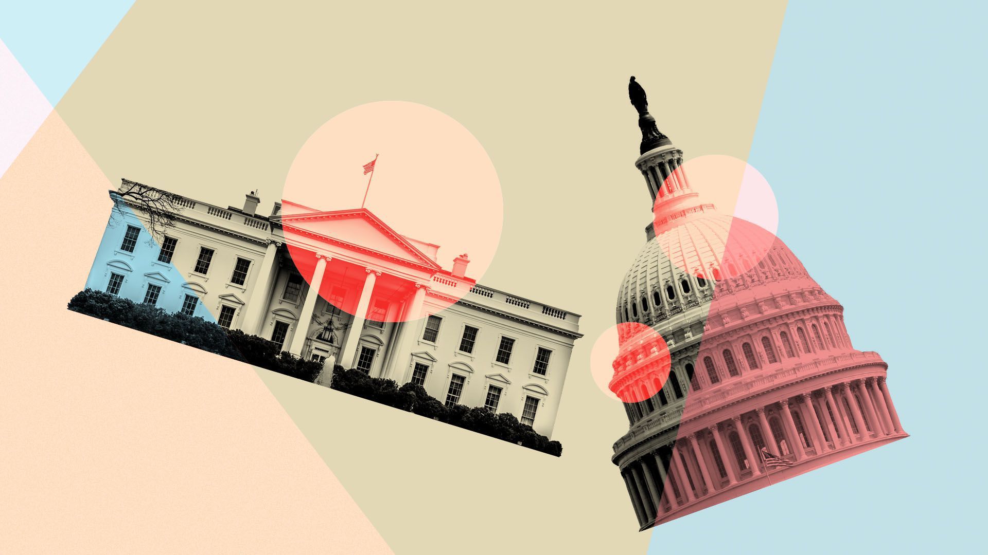 Illustration of the White House and Congress