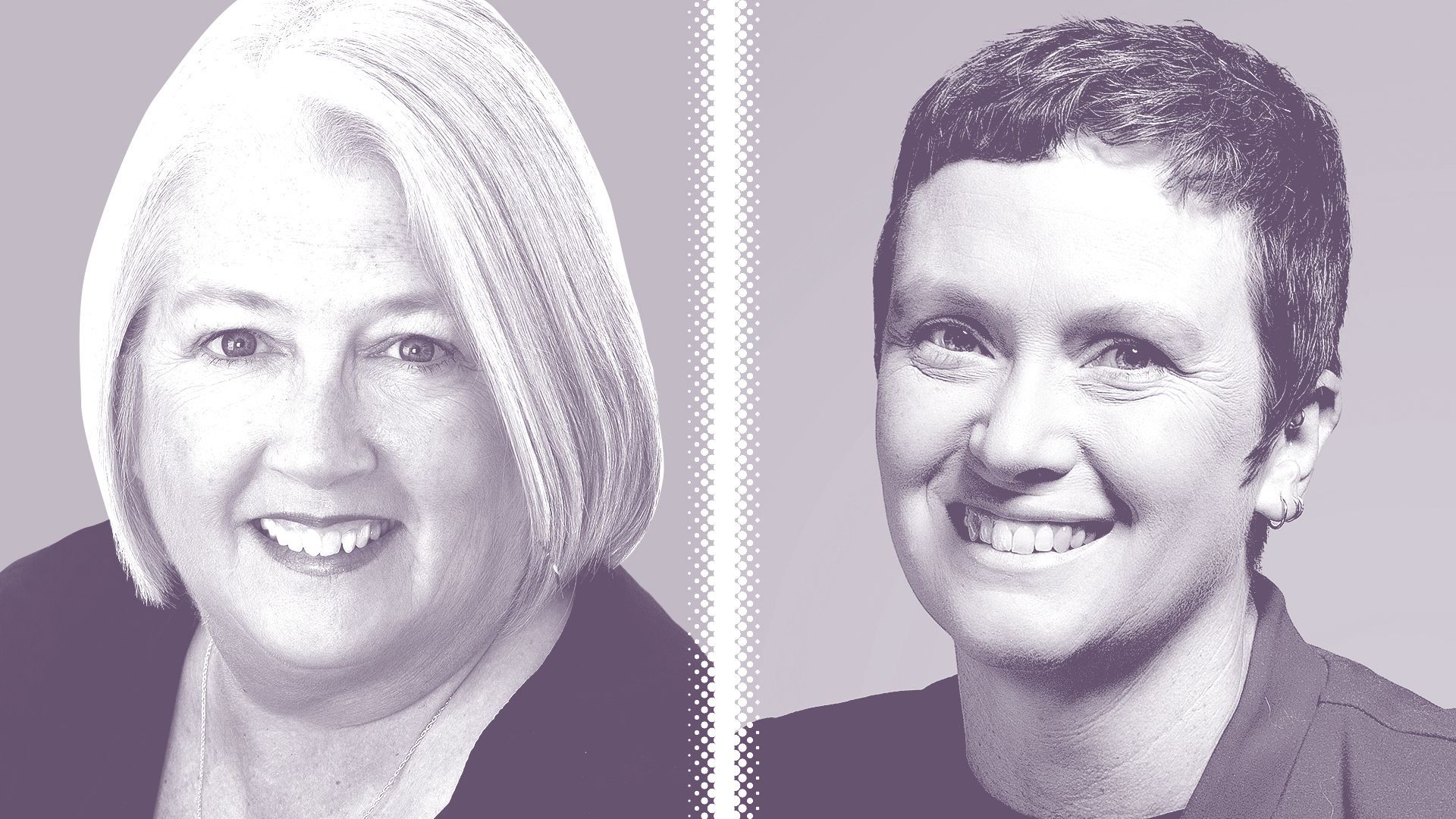 Photo illustration of Linda Westergaard and Chelsea Lepley.