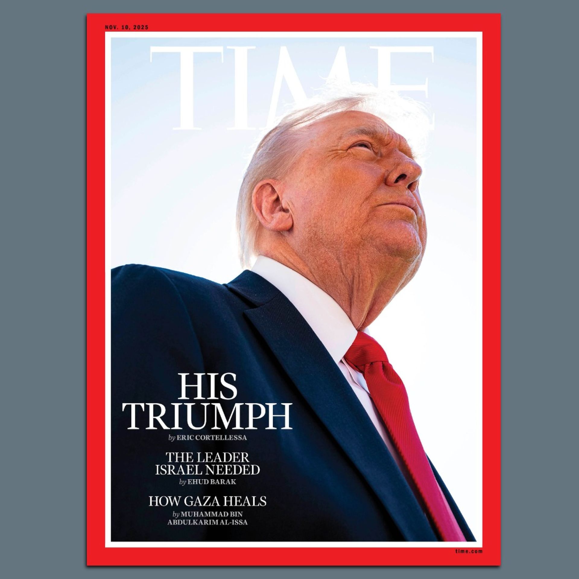 TIME Magazine 14冊 Time Magazine cover: Trump slams publication following Gaza deal story
