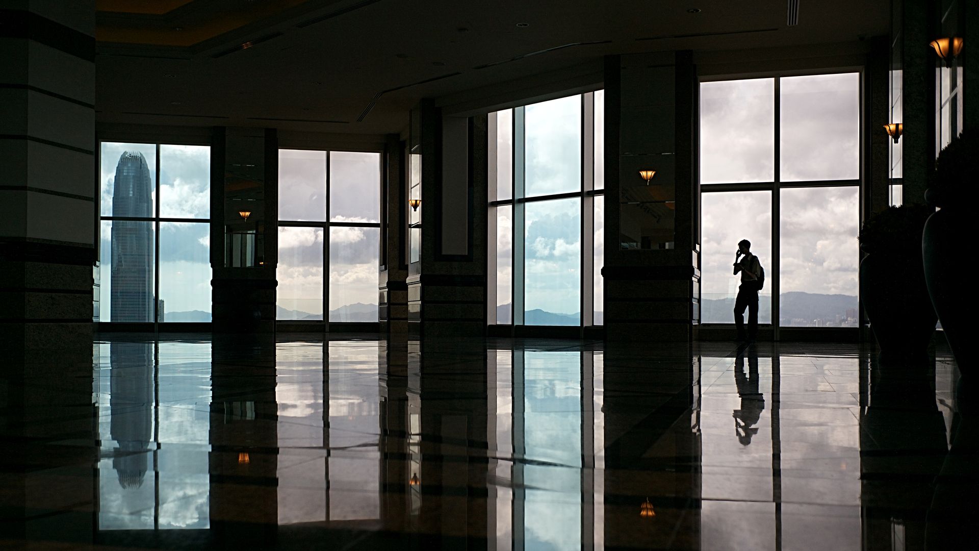 A man in Hong Kong