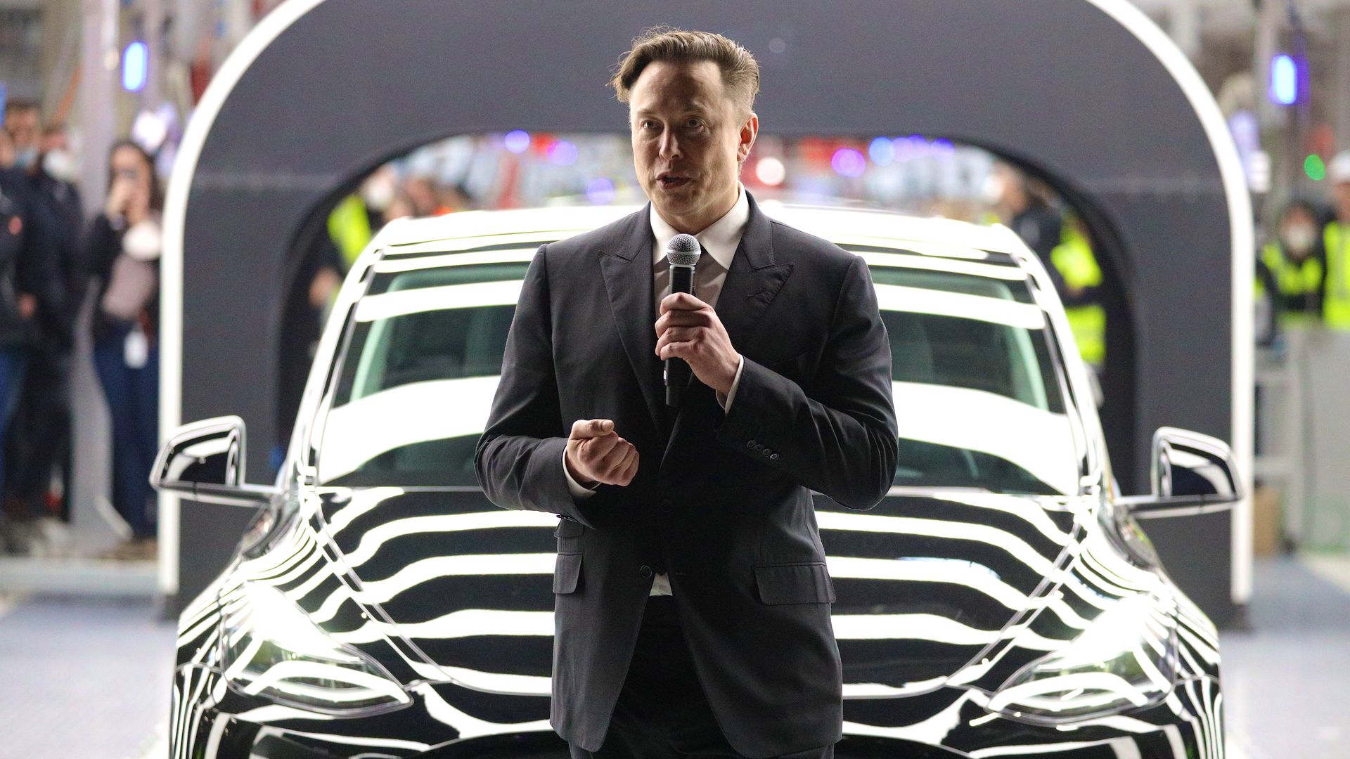 Tesla CEO Elon Musk near Gruenheide, Germany, in 2022. Photo: Christian Marquardt - Pool/Getty Images
