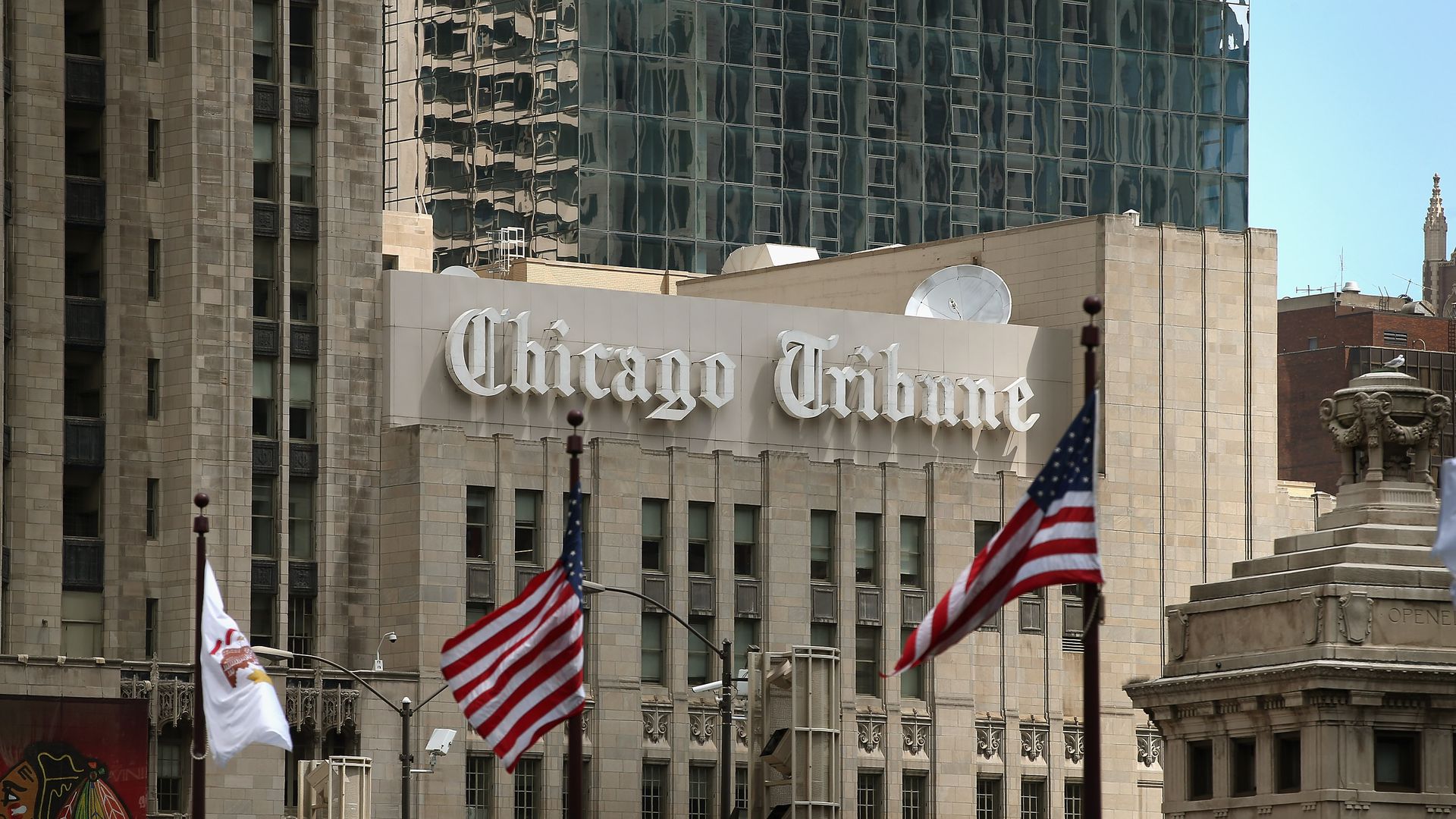 Chicago Tribune building. 