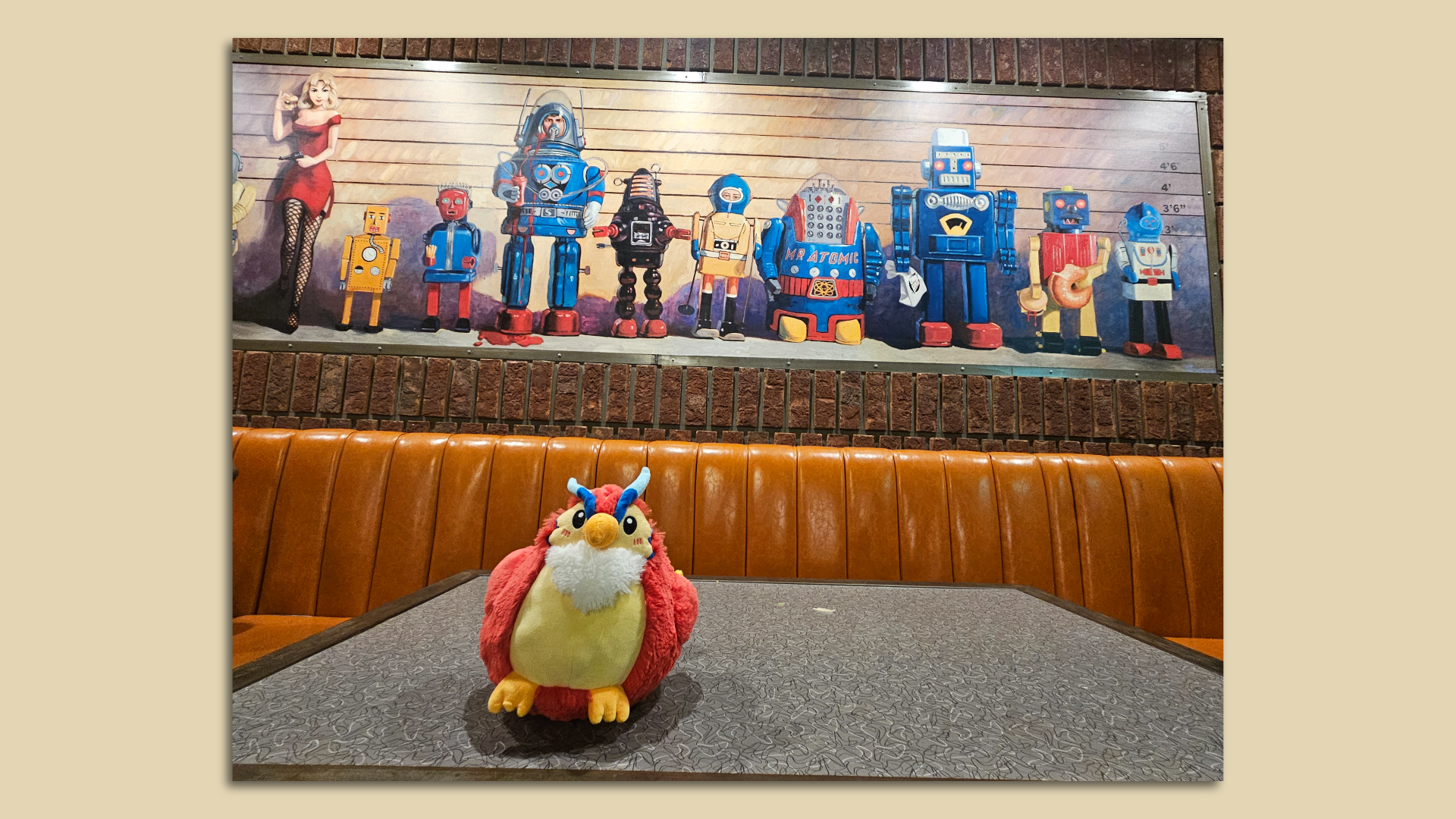 Phoenix 3000 sitting on a table inside an Atlanta restaurant.