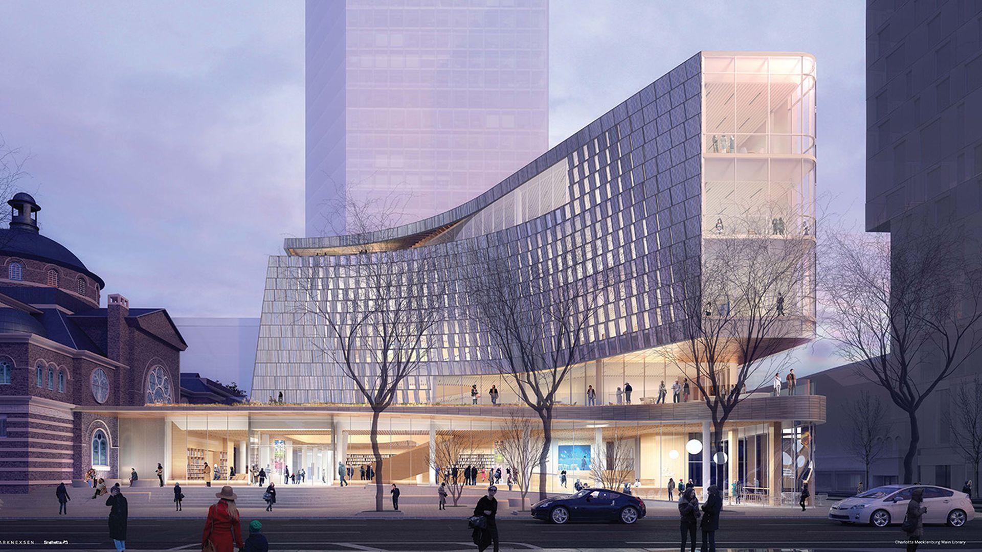 New uptown library rendering