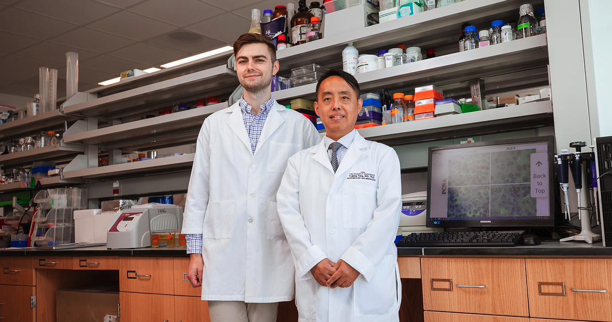 A photo of Des Moines University Scientists.