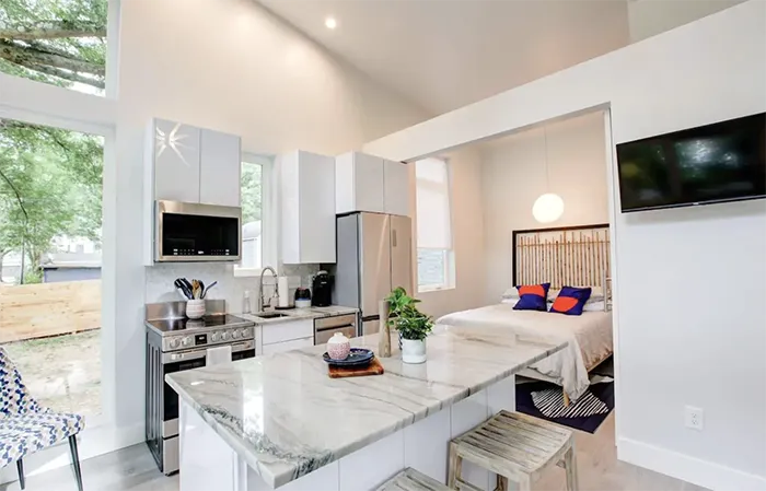 Sleek Modern Tiny House interior