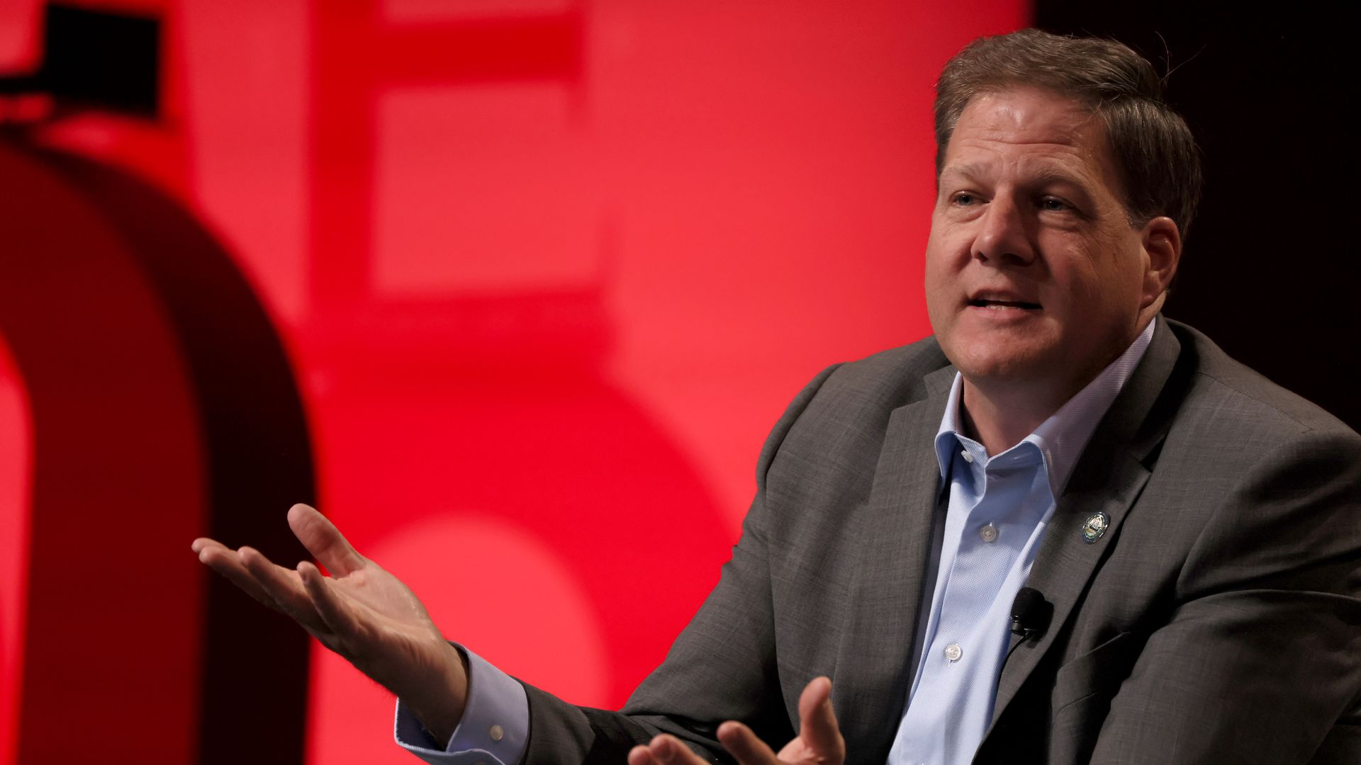  Chris Sununu speaks onstage at the 2023 TIME100 Summit at Jazz at Lincoln Center on April 25, 2023 in New York City.