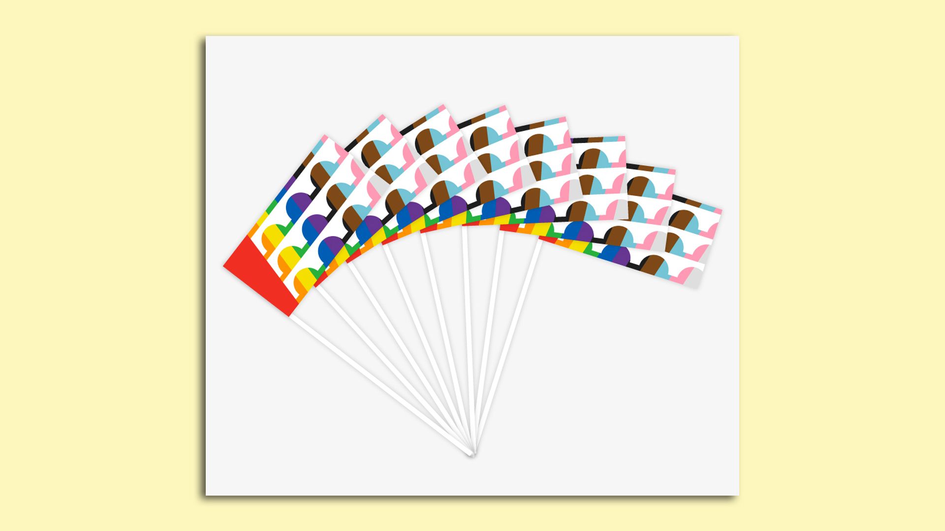 The Des Moines Pride flag.