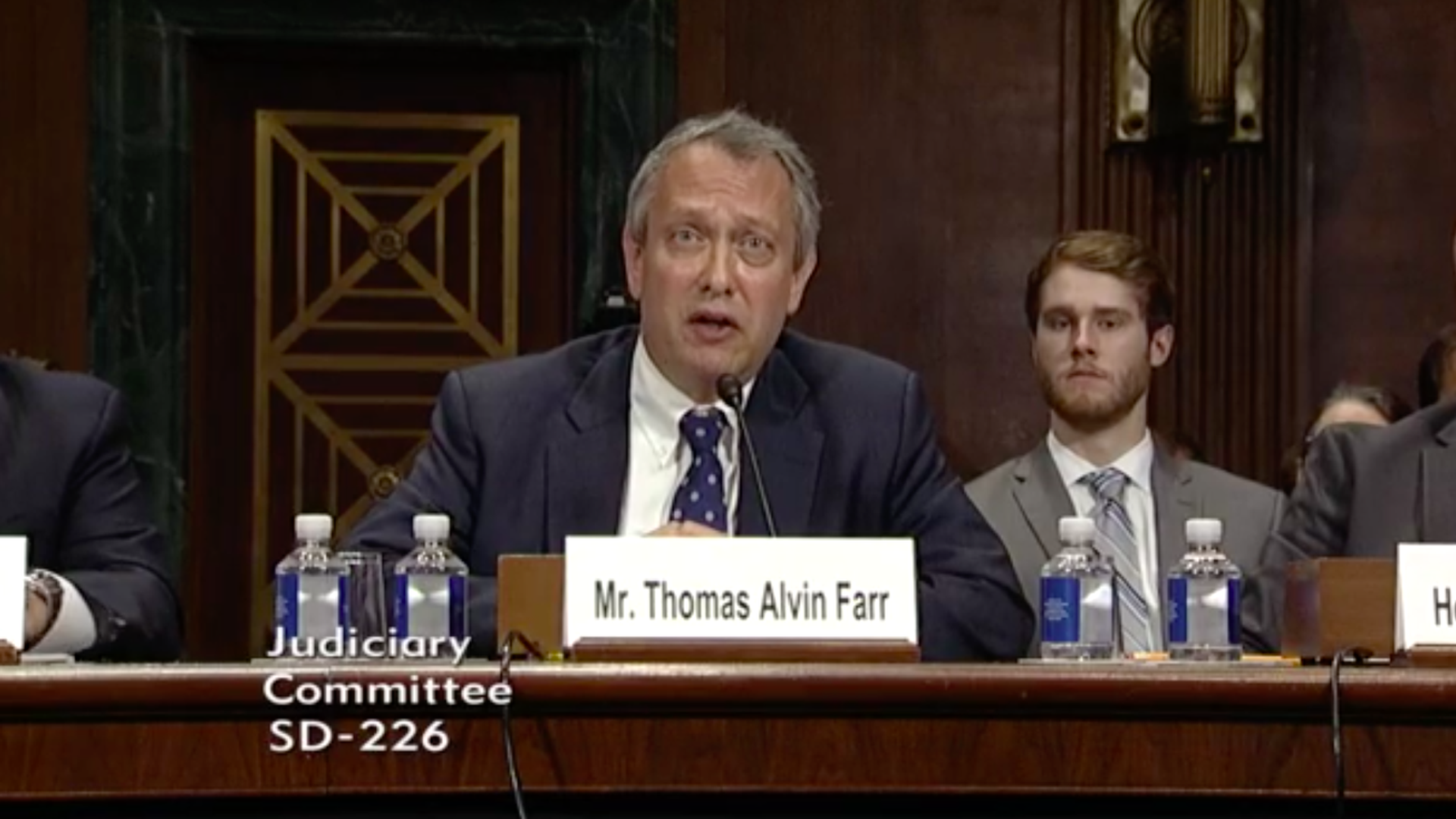 Thomas Farr at a hearing last year.
