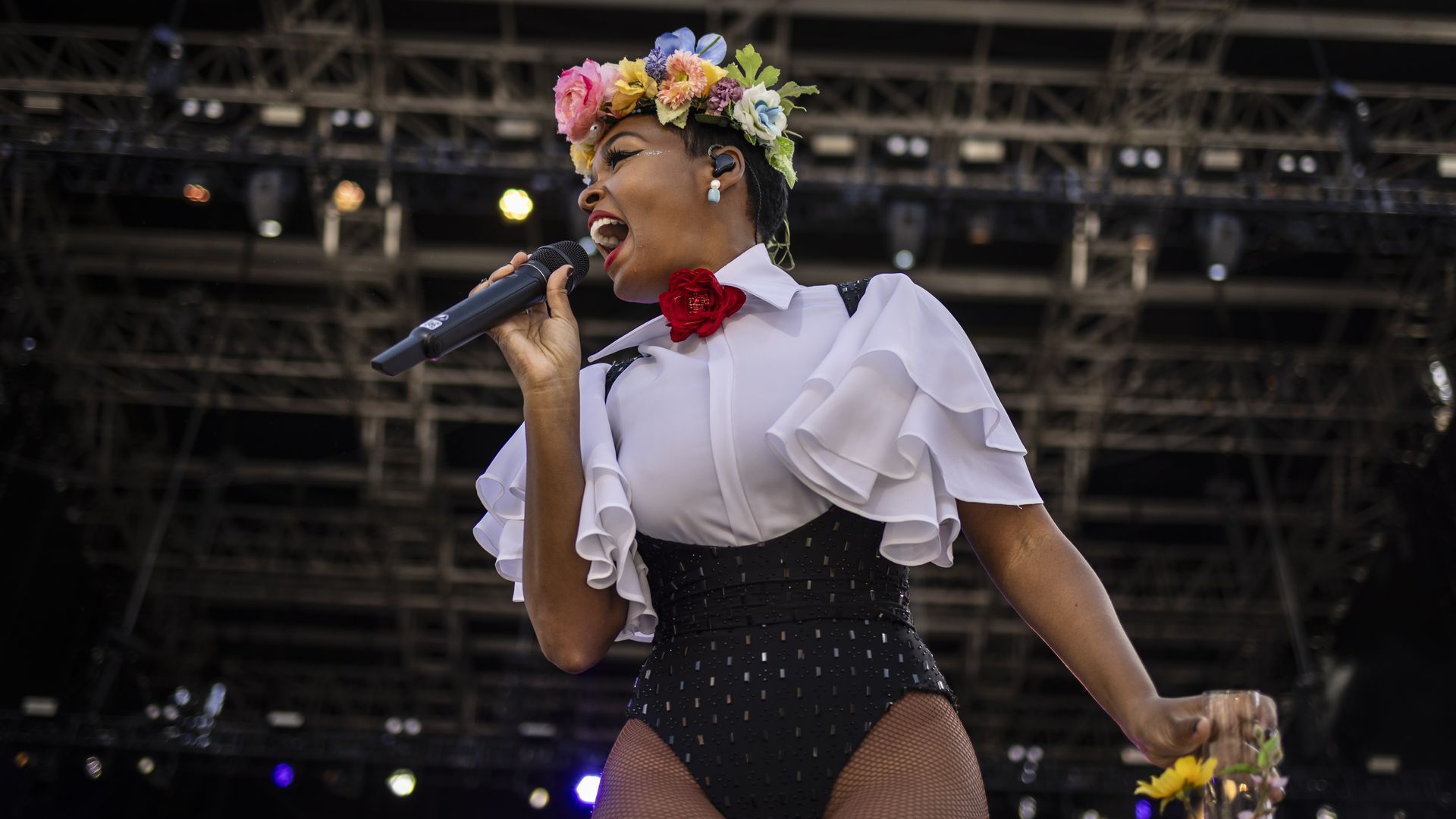 Janelle Monae performs