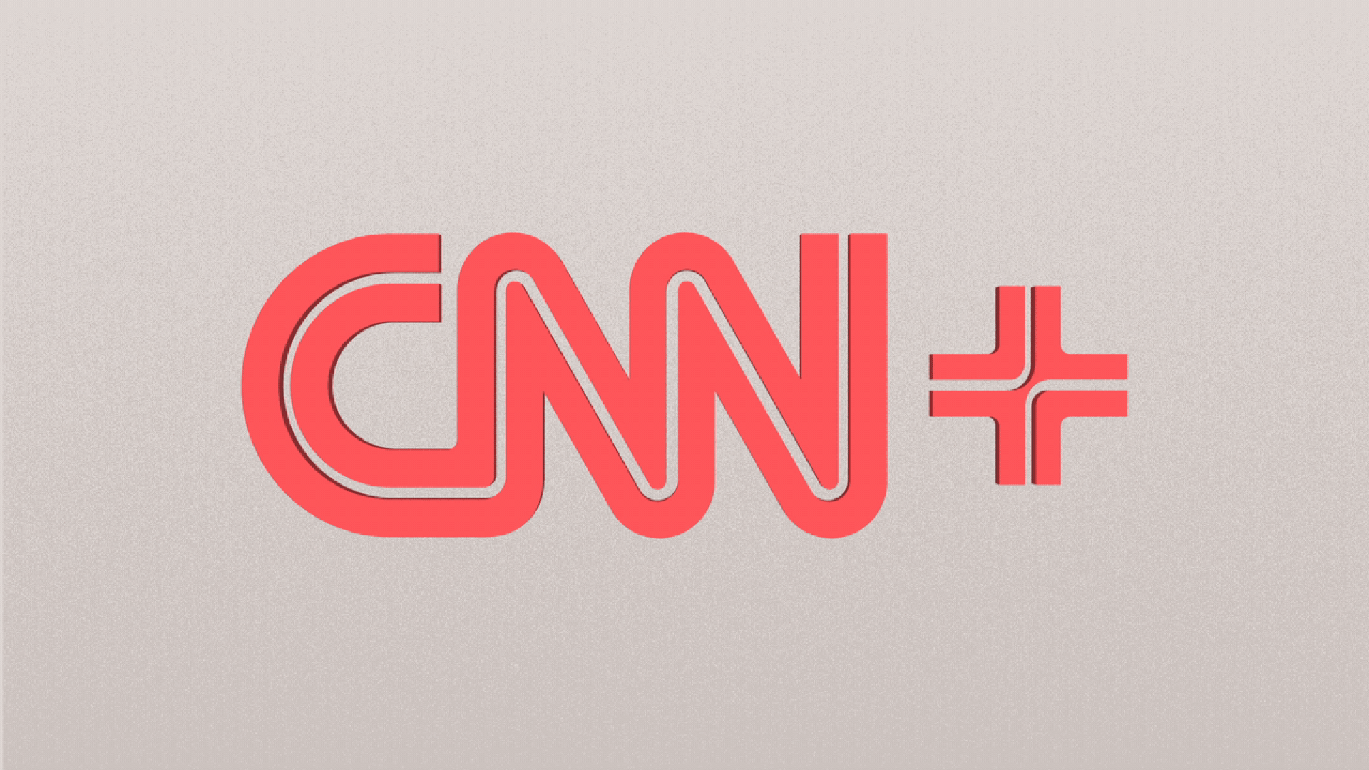 Illustration of the CNN Plus logo falling over backwards.