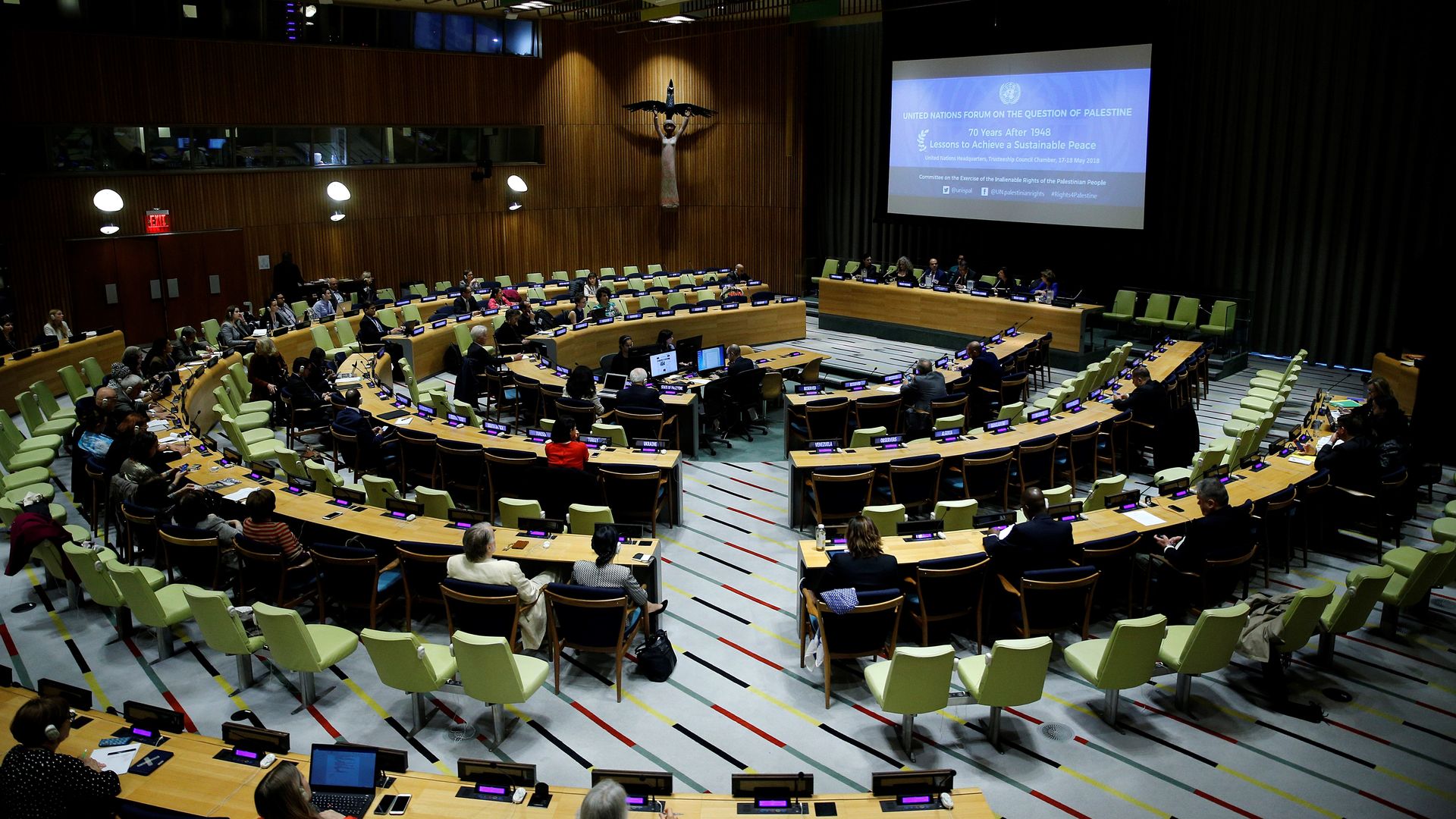 Diplomats meet at the UN