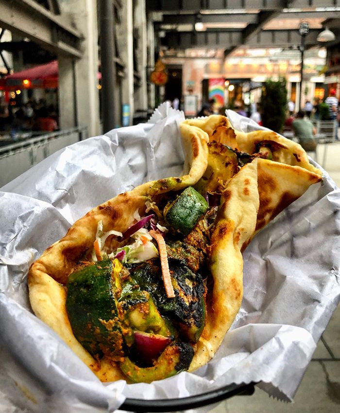 vegetarian option at botiwalla charlotte optimist hall