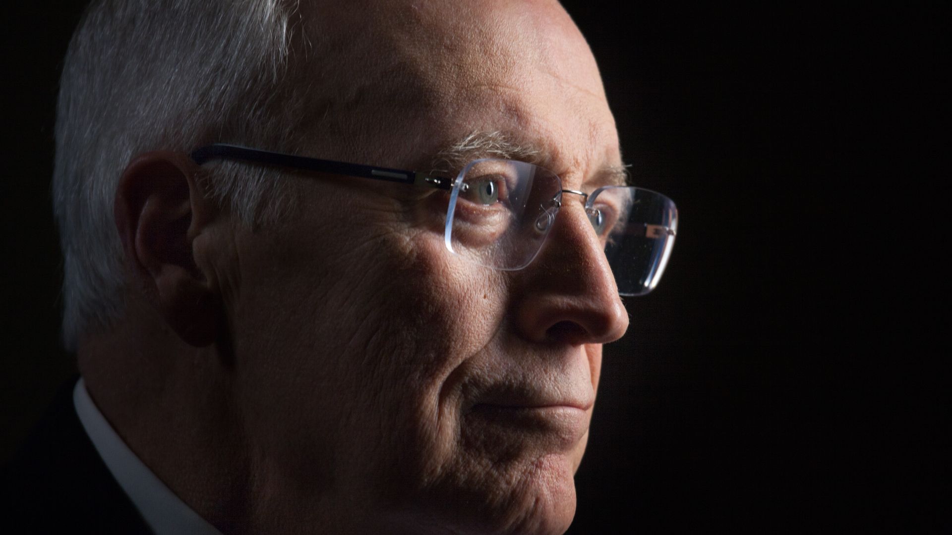 Alt text: Dick Cheney sits for an interview in Jackson, Wyo., as part of a project on White House chiefs of staff.